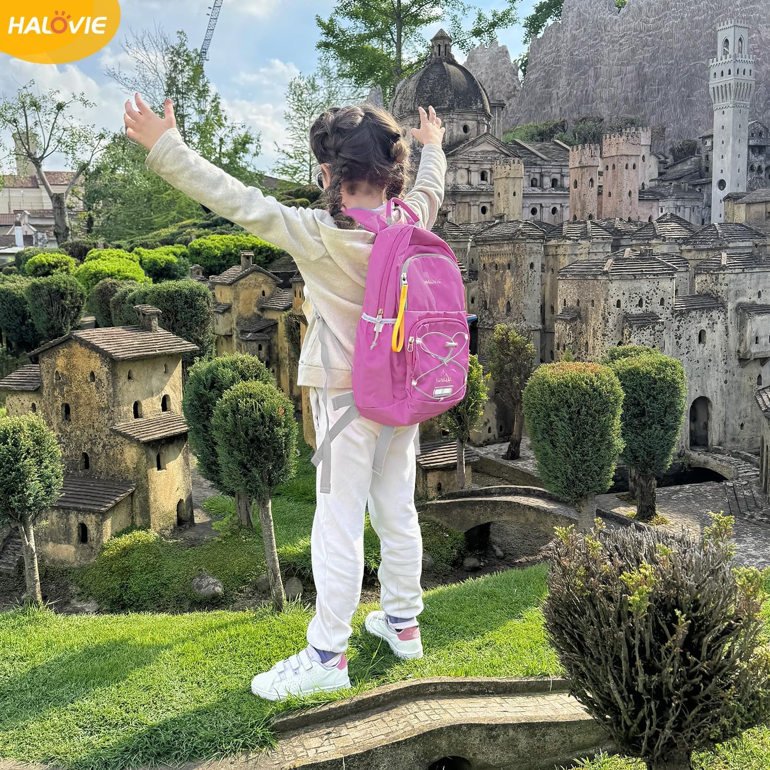 Detalle 2 de HALOVIE Wanderrucksack Kinder 12 l