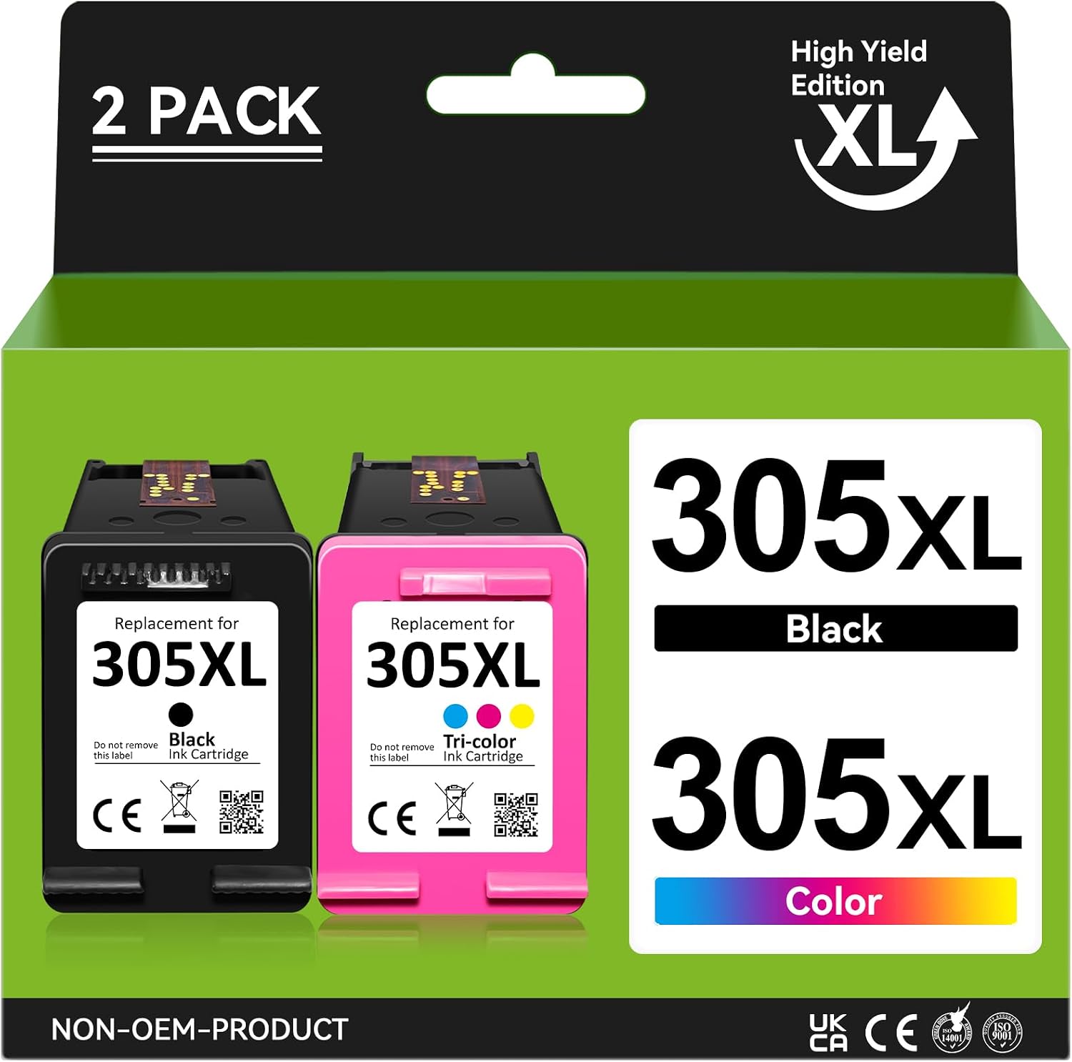 Detalle de 305XL Compatible Ink Cartridges 2-Pack ๐จ