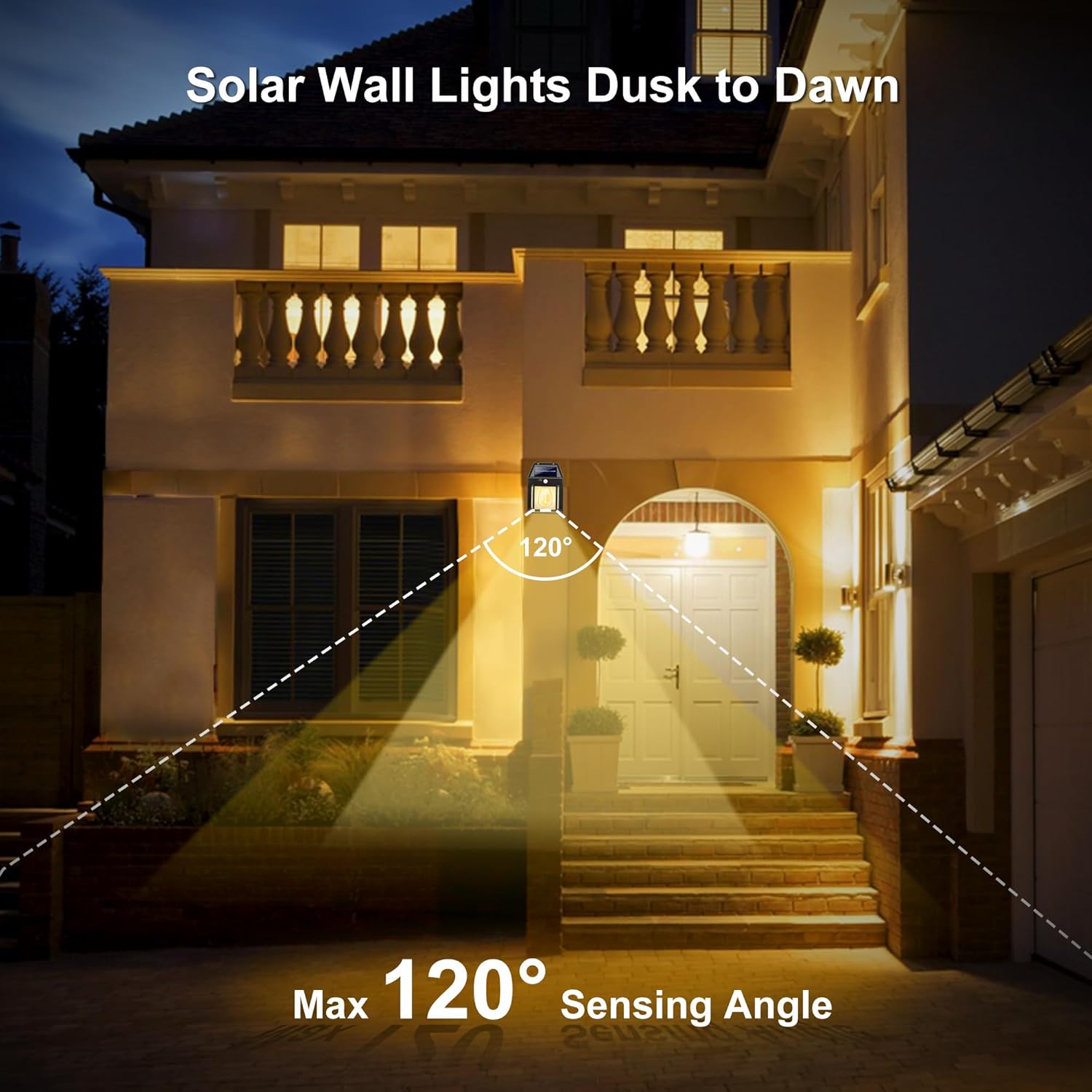 Thumbnail 3 de Flacchi Solar Lights Outdoor (4 Pack) – Waterproof Wall Lights with Motion Sensor