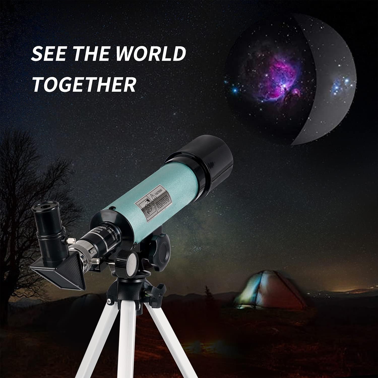 Thumbnail 6 de Mijiao Telescopio astronomico per bambini 360/50 mm con zoom fino a 90X e treppiede regolabile
