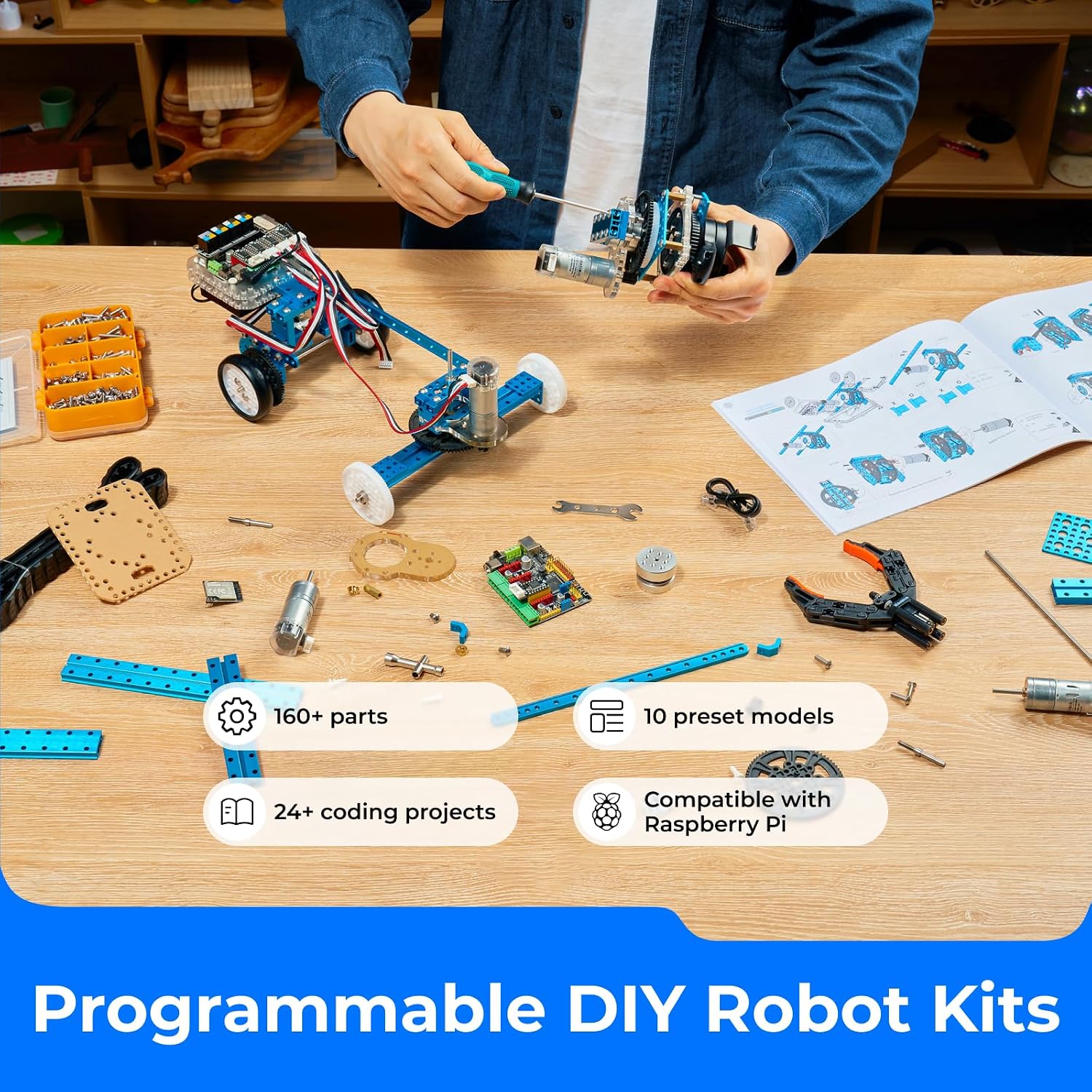 Thumbnail 1 de Makeblock mBot Ultimate 10-in-1 programmable robot kit (compatible with Arduino C & Raspberry Pi)