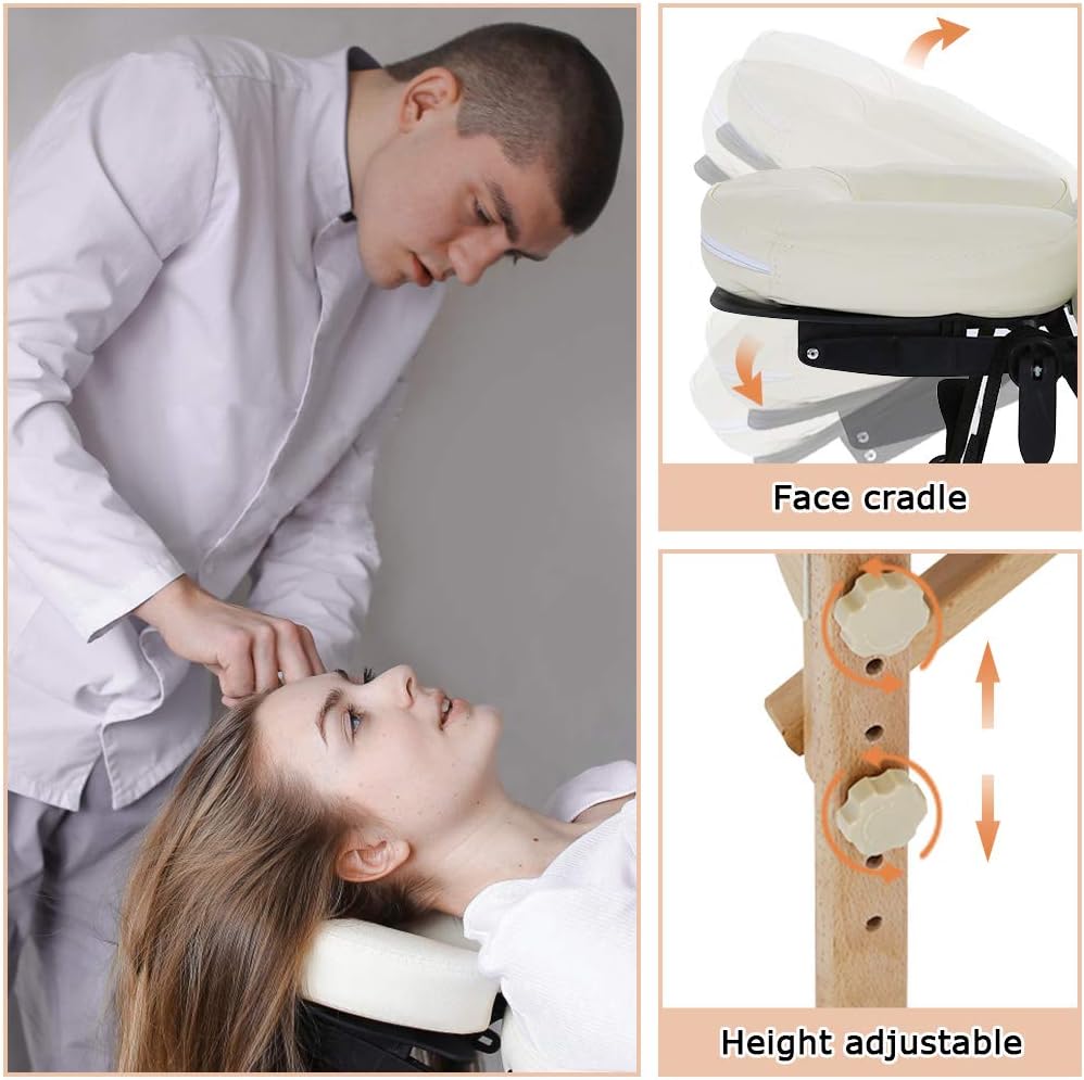 Detalle 2 de BestMassage Massage Table Massage Bed Spa Bed, 73-Inch Adjustable Folding Table