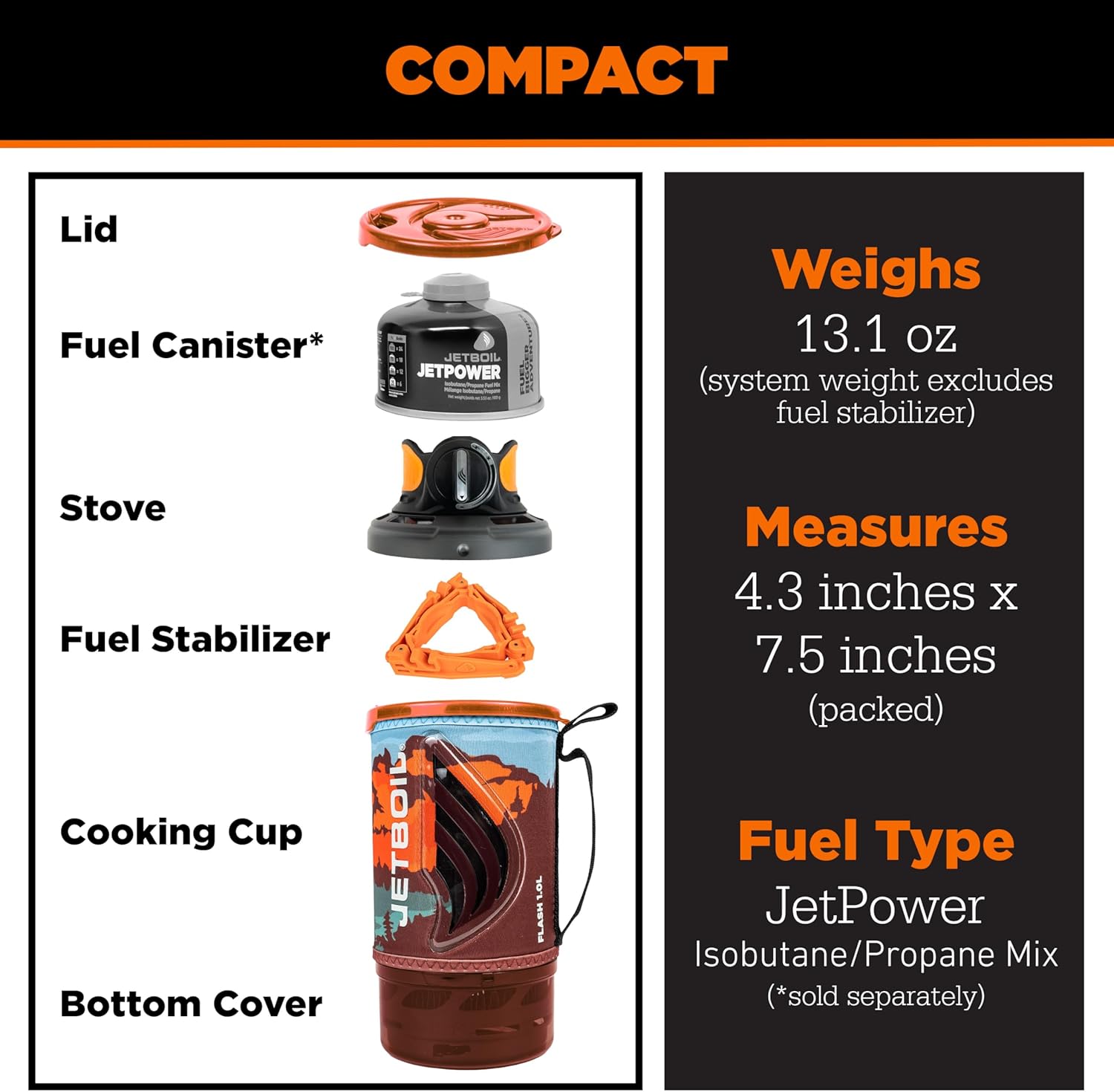 Thumbnail 6 de Jetboil Flash 1.0L portable stove