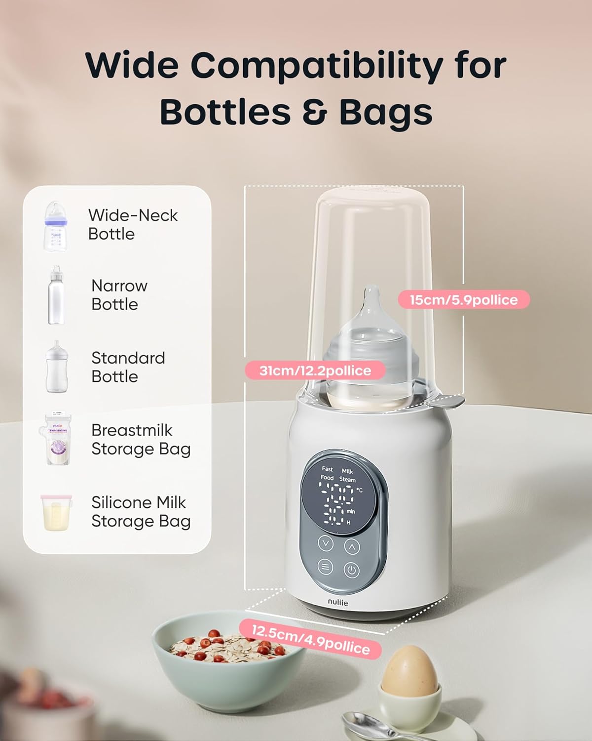 Thumbnail 6 de Nuliie Baby Bottle Warmer 10-in-1 with Digital LCD