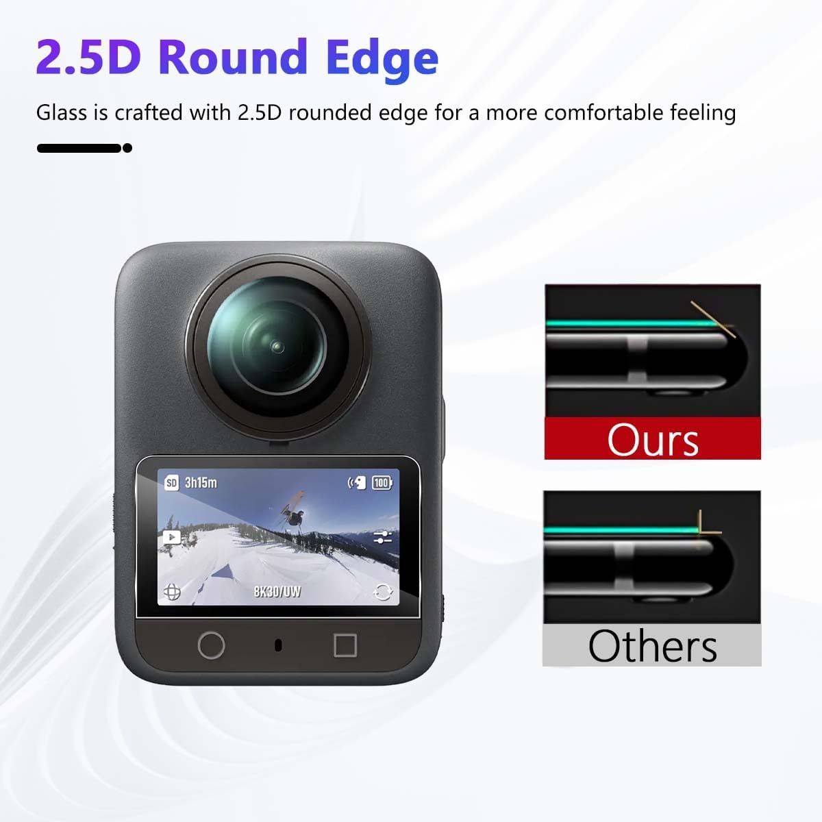 Thumbnail 5 de Locofun Schutzfolie für DJI Osmo 360 (Panzerglas) – 9H Display-Schutzglas, 3 Stück
