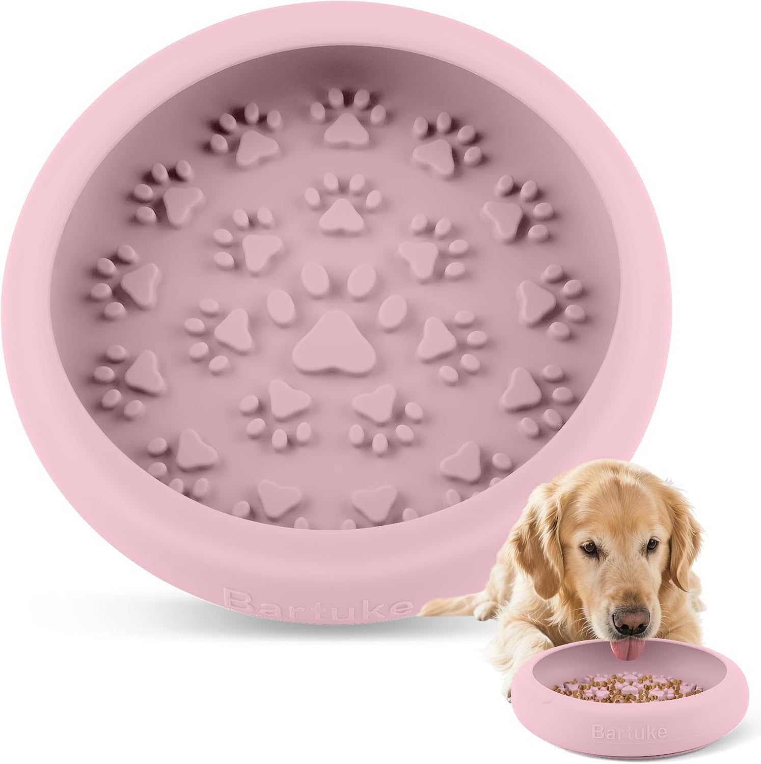 Detalle de Bartuke Dog Lick Bowl: Slow Feeder Licking Mat for All Sizes
