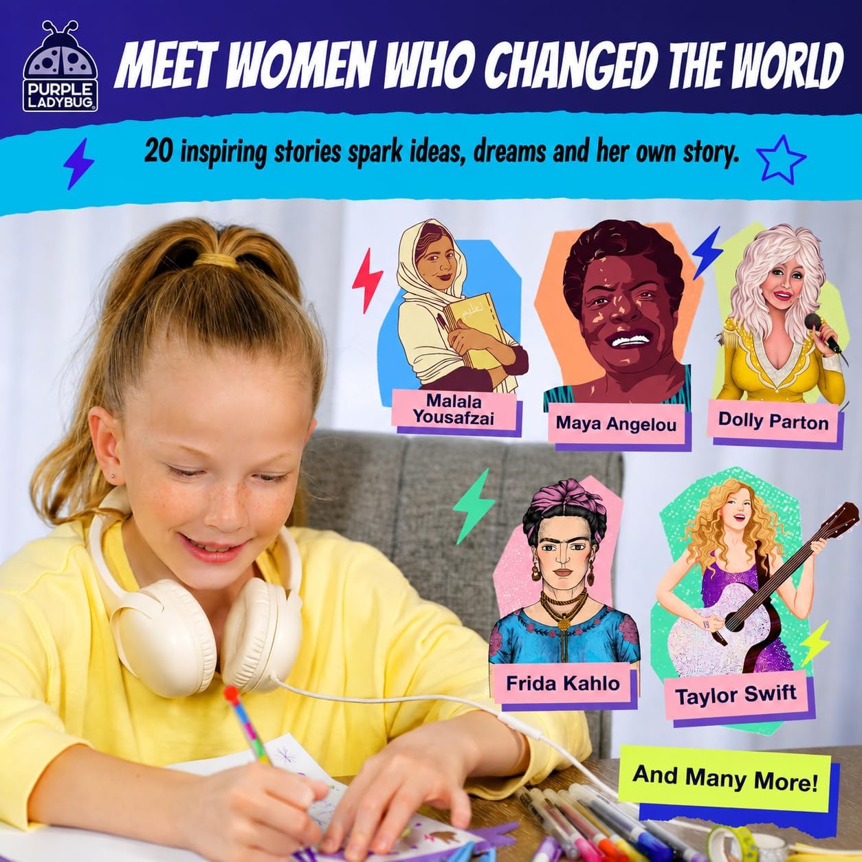 Detalle 2 de Rebel Girls DIY Journal Kit journaling kit for ages 8-12