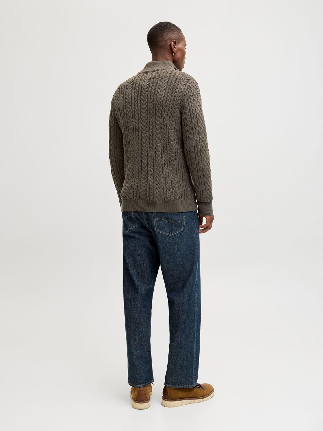 Thumbnail 3 de JACK & JONES Herren Sweatshirt mit halbem Reißverschluss