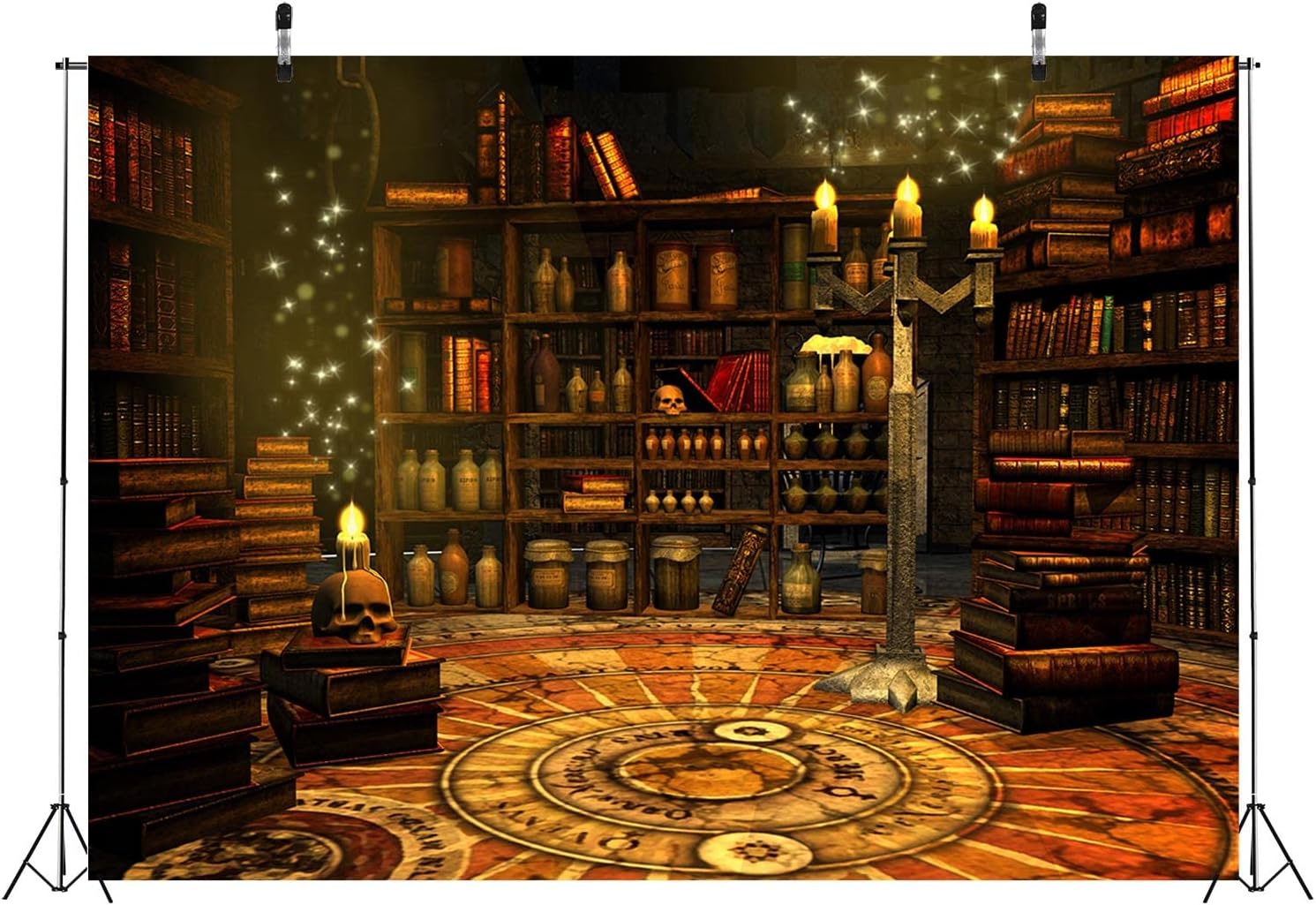 Thumbnail 3 de BELECO 2.1 x 1.5 m magical wizard study room fabric backdrop (2.1x1.5m)