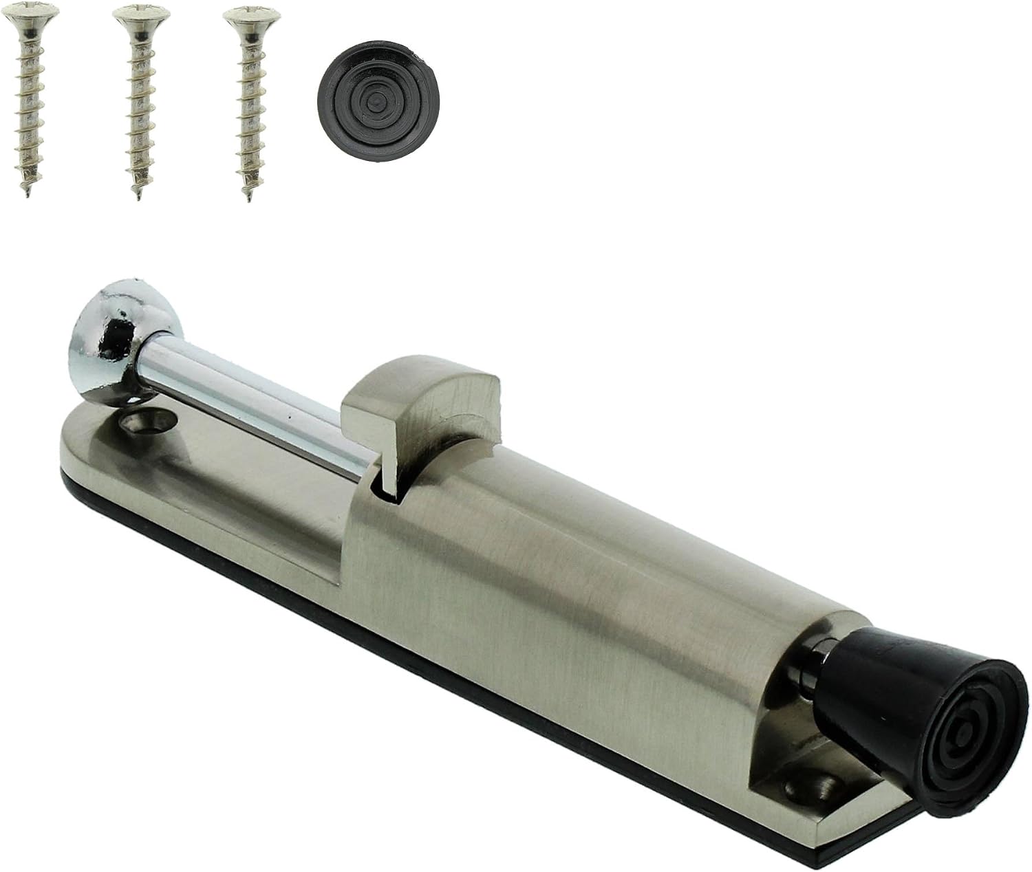 Detalle 2 de Burg-Wächter Türfeststeller TF 165 Ni SB – Edelstahloptik, 36 mm Hub, Innenbereich