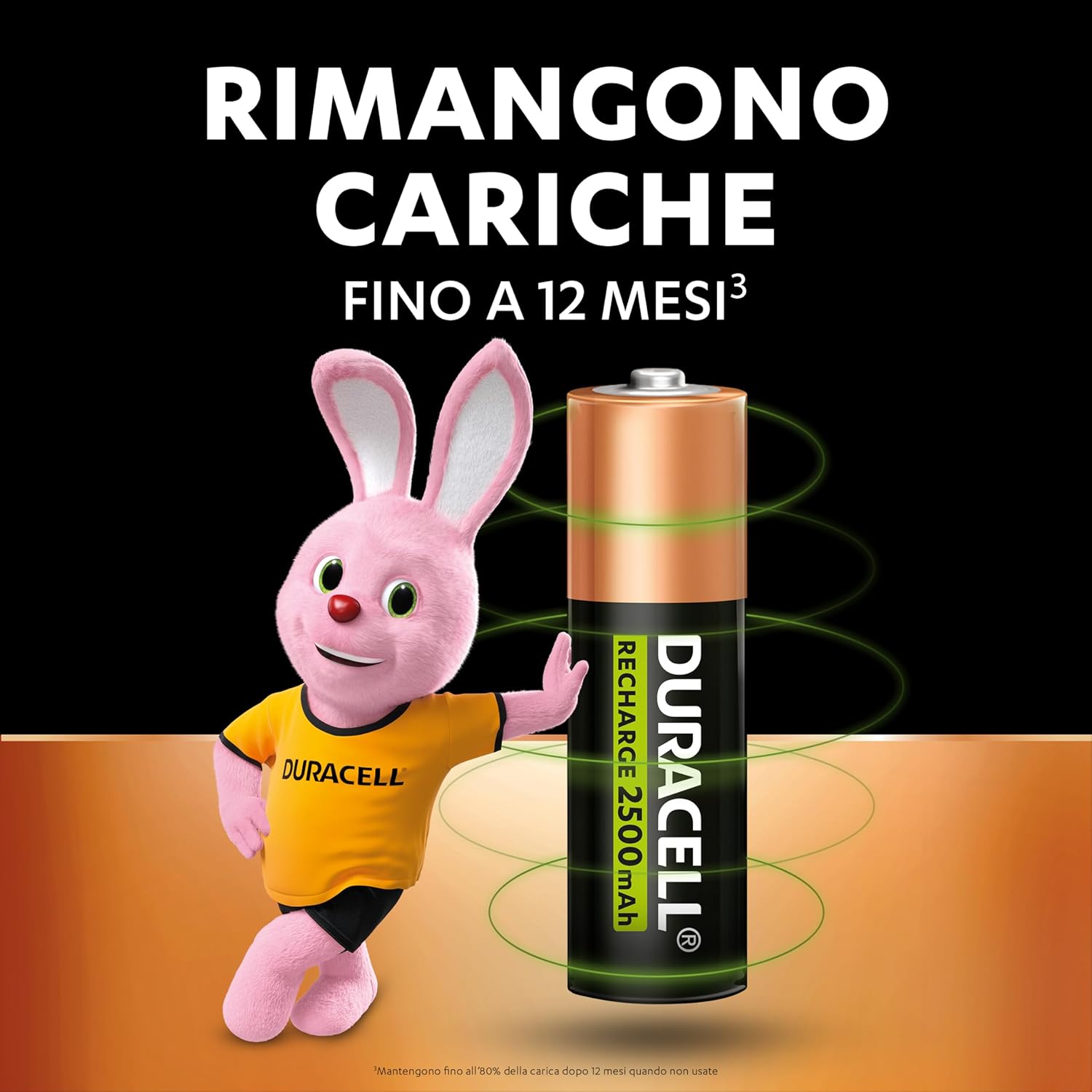 Detalle de Duracell AA Ricaricabili 2500 mAh NiMH (4 pezzi) – pre-caricate, lunga durata