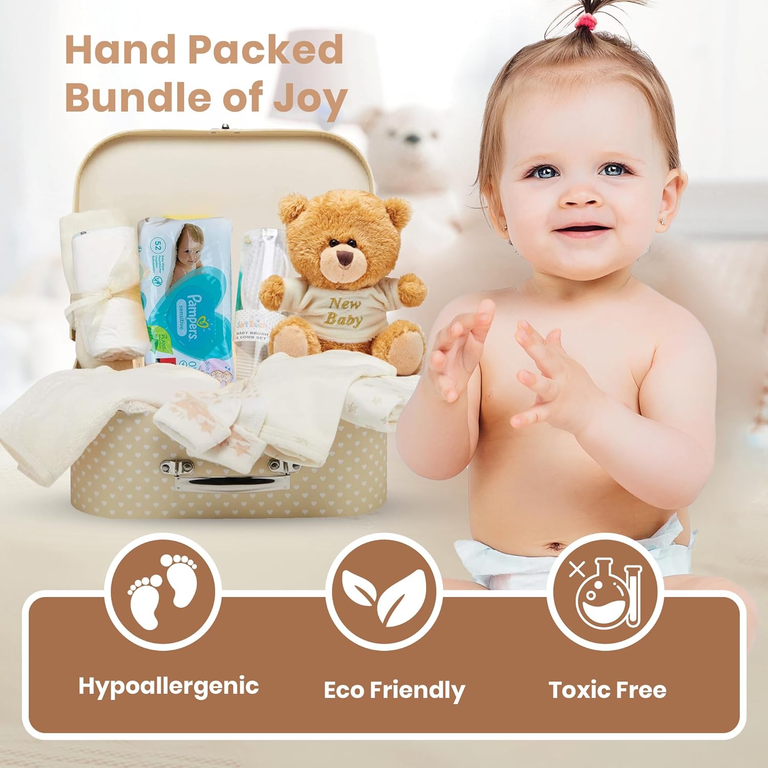 Detalle de Baby Box Shop Premium Baby Shower Hamper 29.5cm