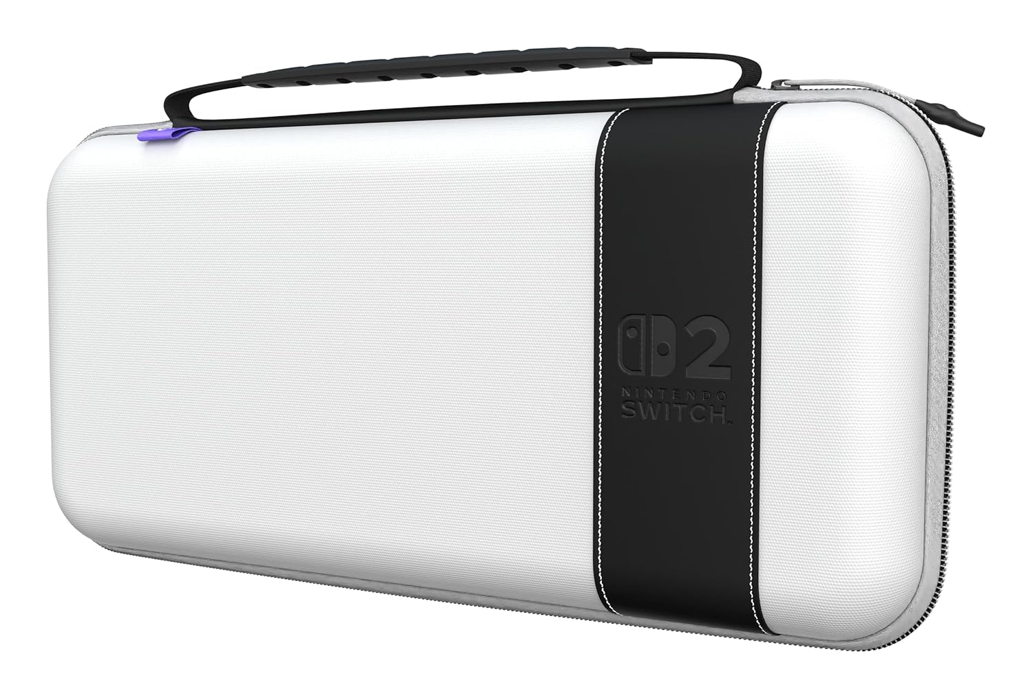 Detalle de Turtle Beach PlayTrek Travel Case for Nintendo Switch (Nintendo Switch 2 / OLED) – Hard Shell Carrying Case in Stellar White