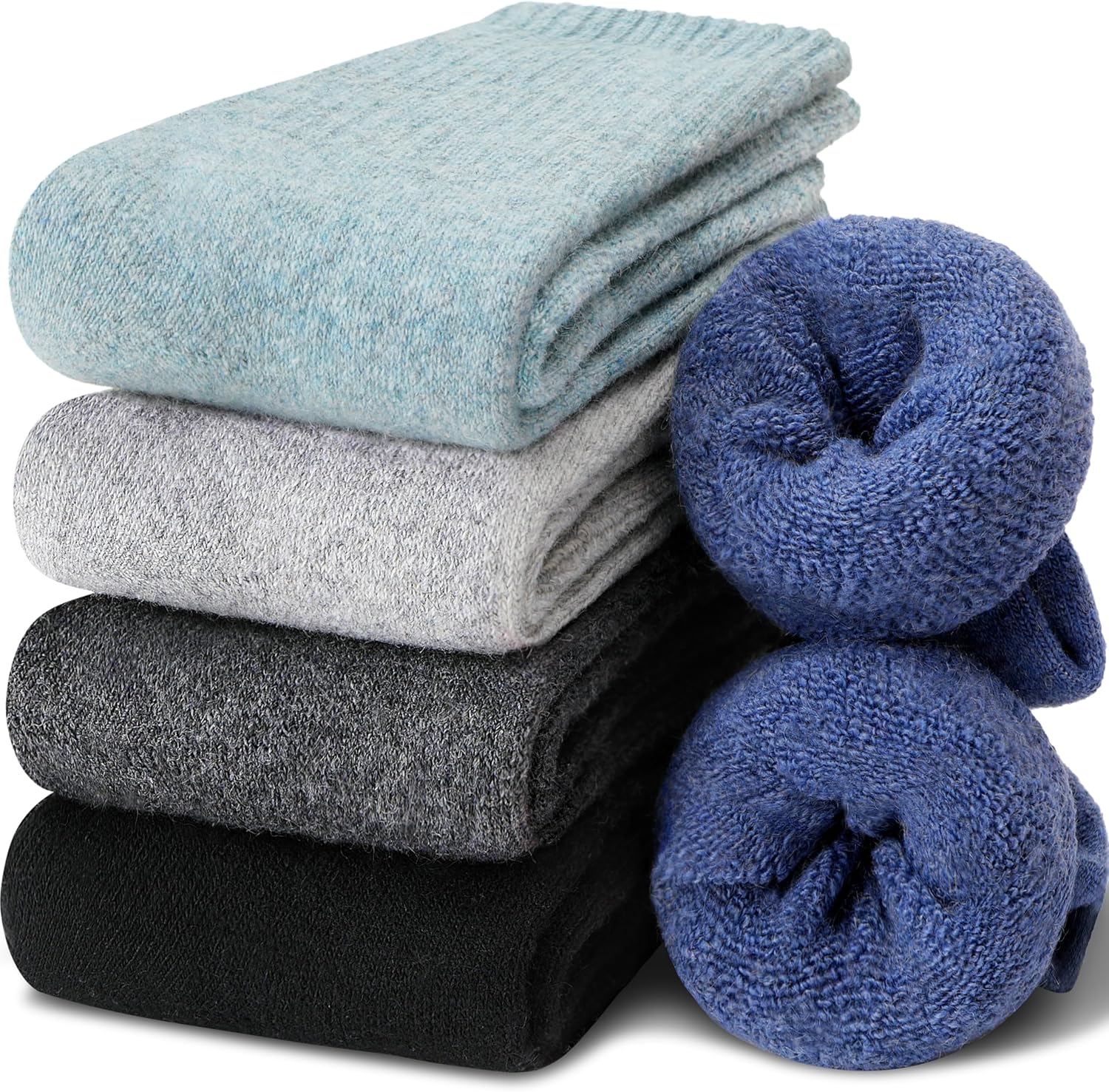 Detalle de EBMORE Merino wool thermal socks, 5 pairs