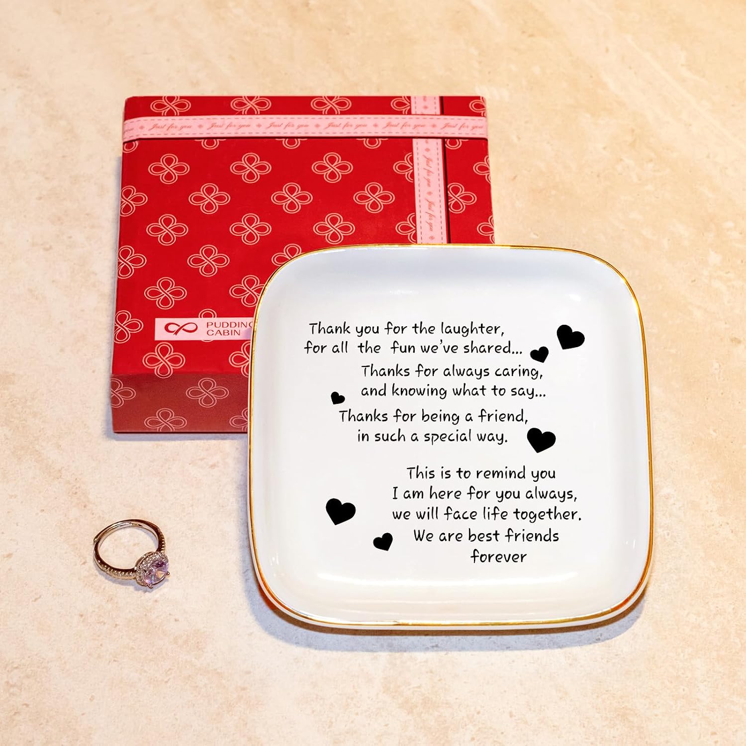 Detalle 1 de PUDDING CABIN Ceramic Ring Dish