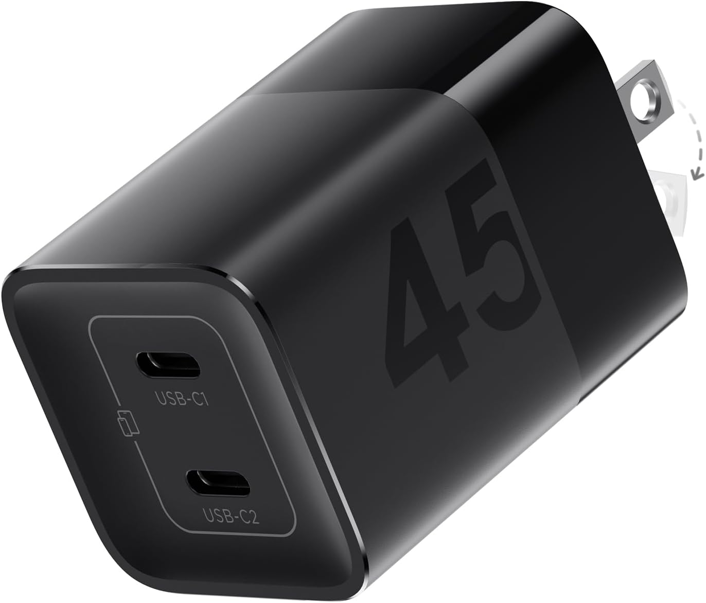 Detalle de wegear 45W USB C Charger, 2-Port GaN Fast Charging with PPS