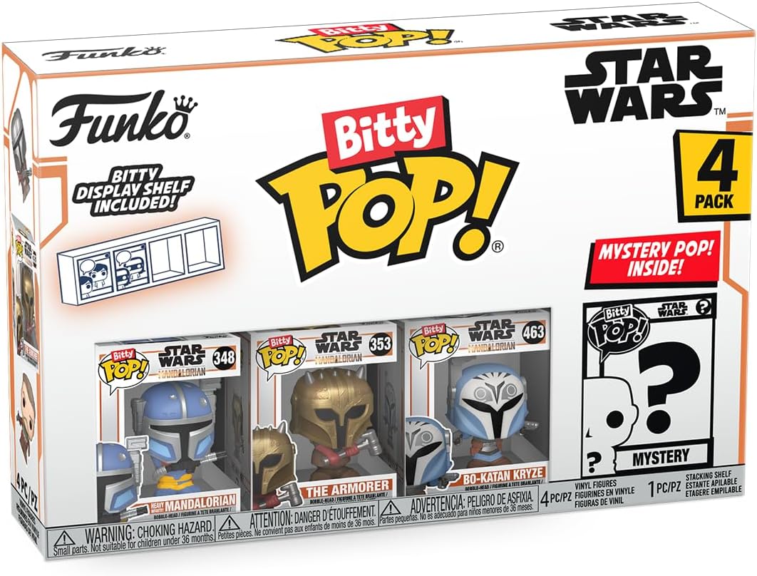 Thumbnail 6 de Funko Bitty POP! 4 Pack: Star Wars - The Mandalorian (Heavy Infantry Mandalorian, The Armorer, Bo-Katan Kryze) – 0,9 pollici