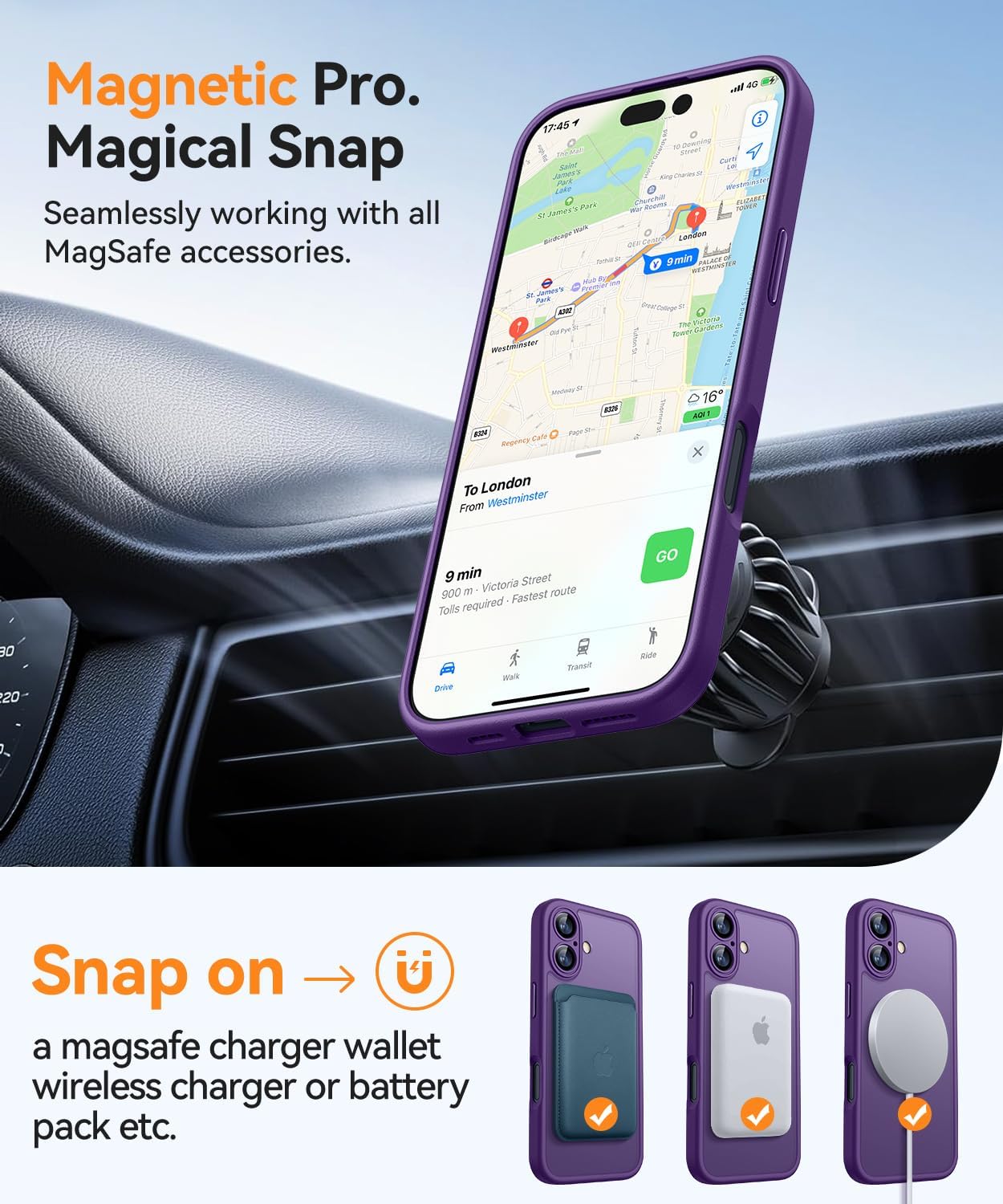 Thumbnail 4 de CANSHN Magnetic for iPhone 17 Case 6.3