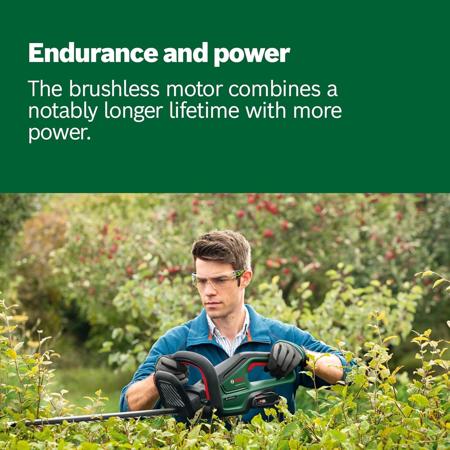 Thumbnail 4 de Bosch UniversalHedgeCut 18V-50 cordless hedge trimmer (50 cm blade, brushless motor)