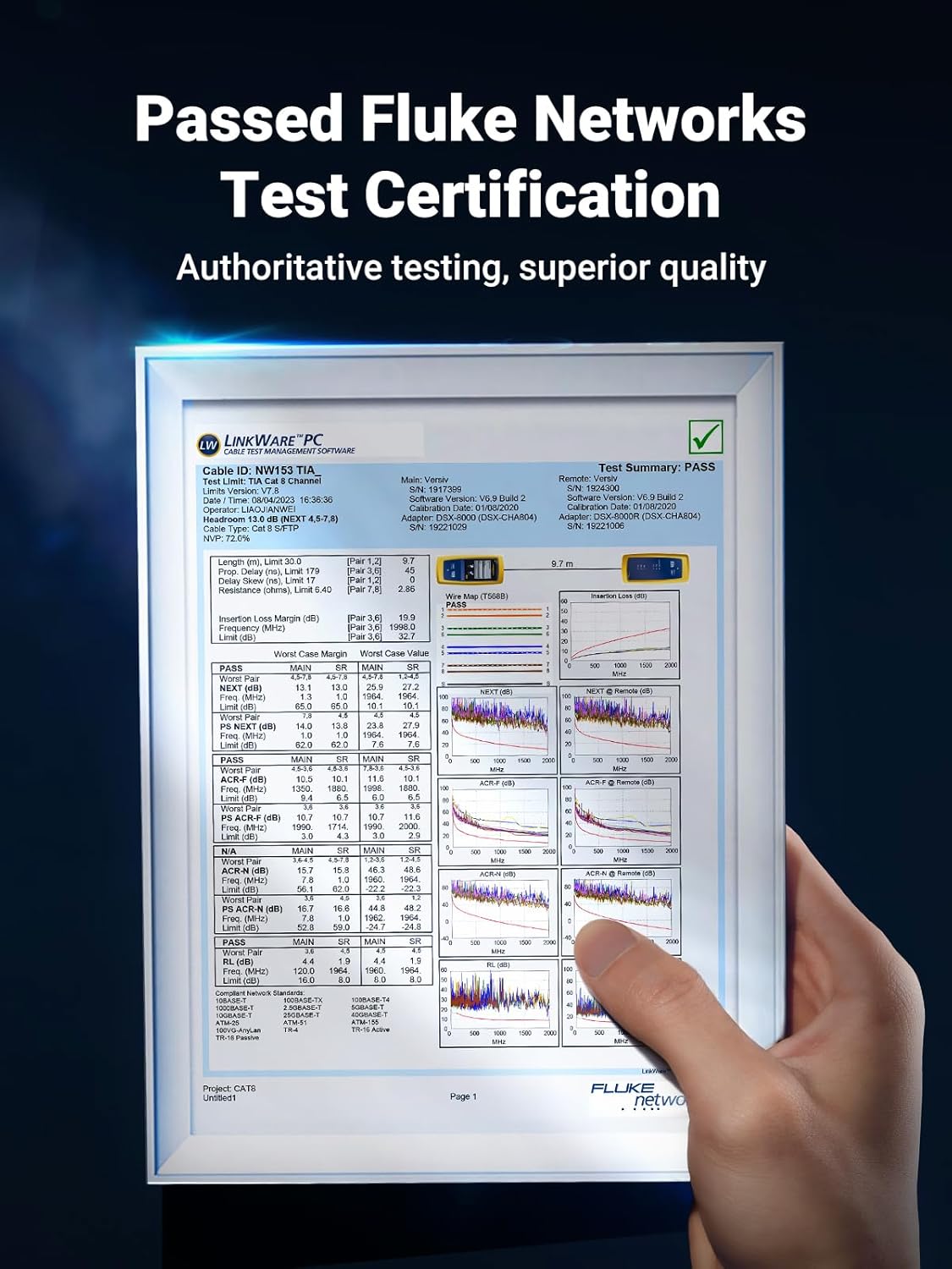 Thumbnail 6 de UGREEN Ethernet Cable 2m Cat 8 (F/FTP) with PoE Support – 40Gbps / 2000MHz RJ45 LAN Lead