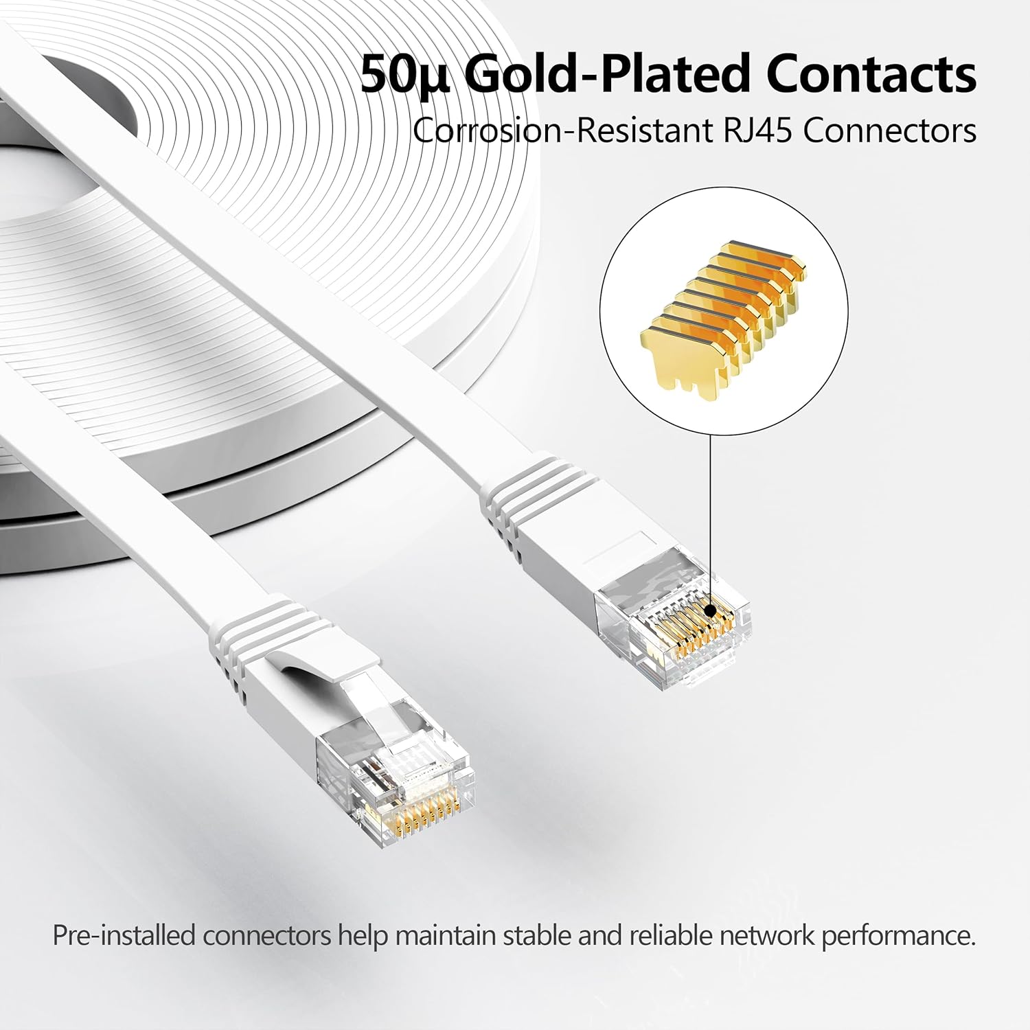 Detalle 2 de Jadaol Cat 6 50 ft Ethernet Cable