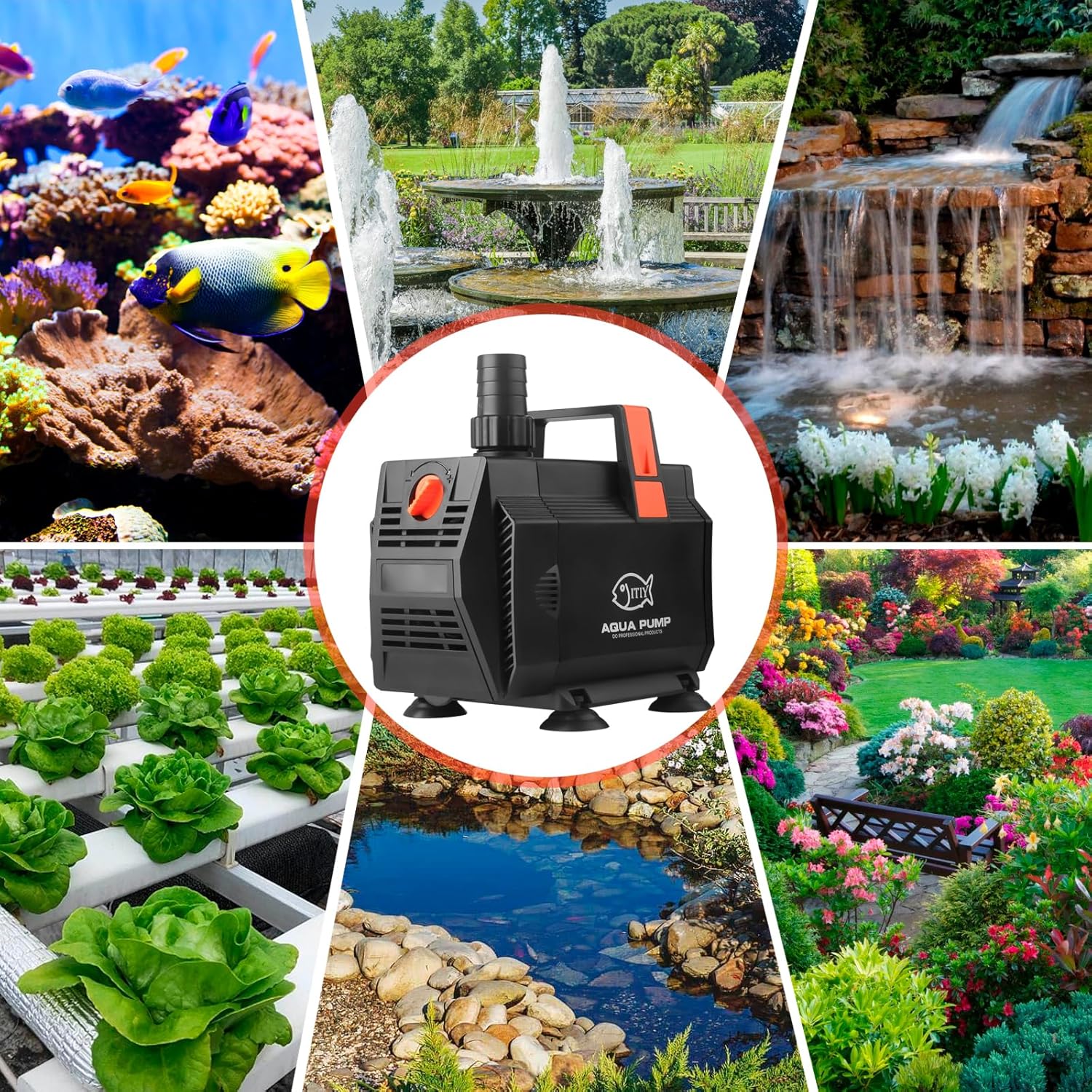 Thumbnail 4 de ITIY Submersible Water Pump: 85W, 4500 L/H for Ponds, Fountains and Hydroponics