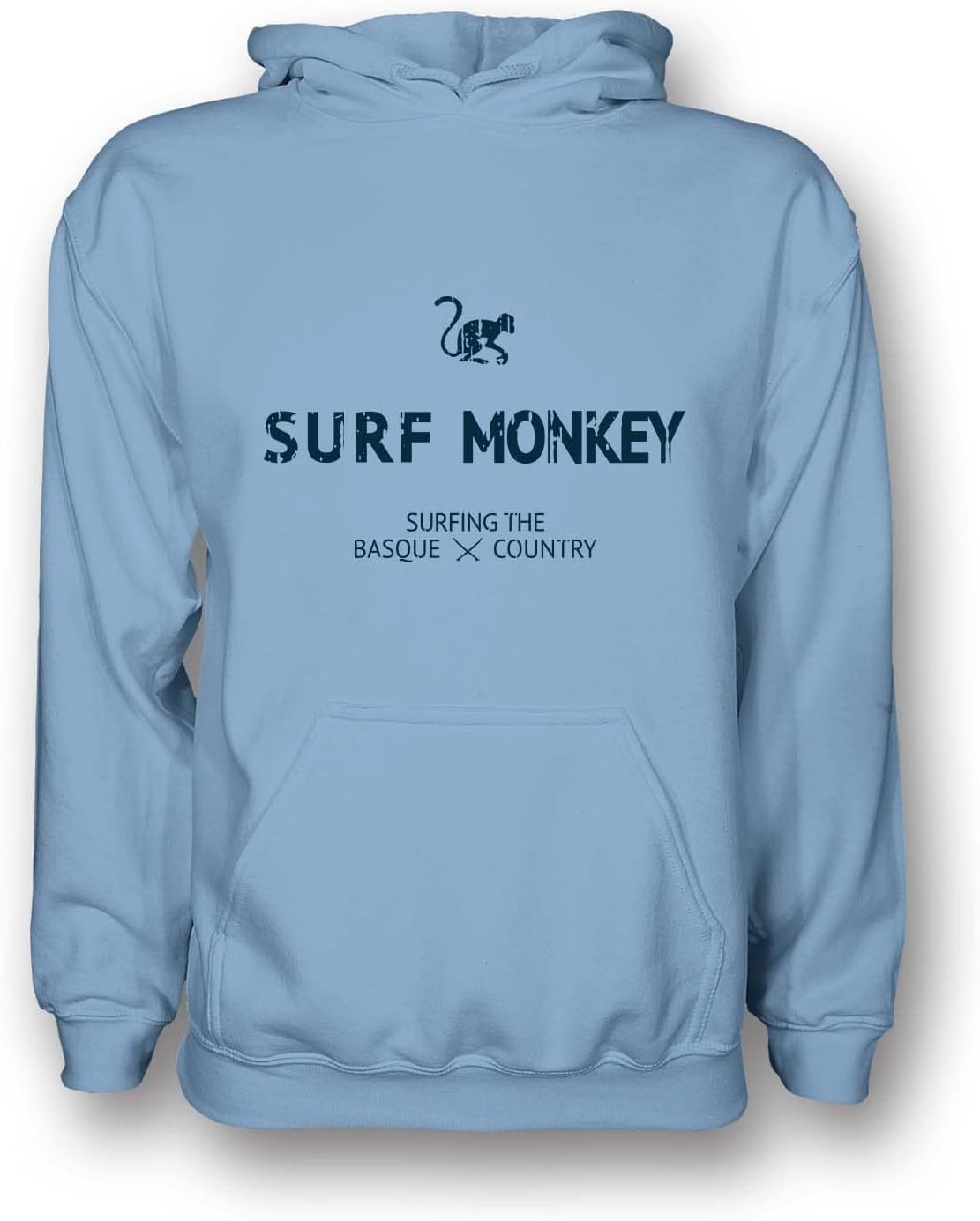 Detalle de Surf Monkey Hoodie Felpa ecologica GOTS