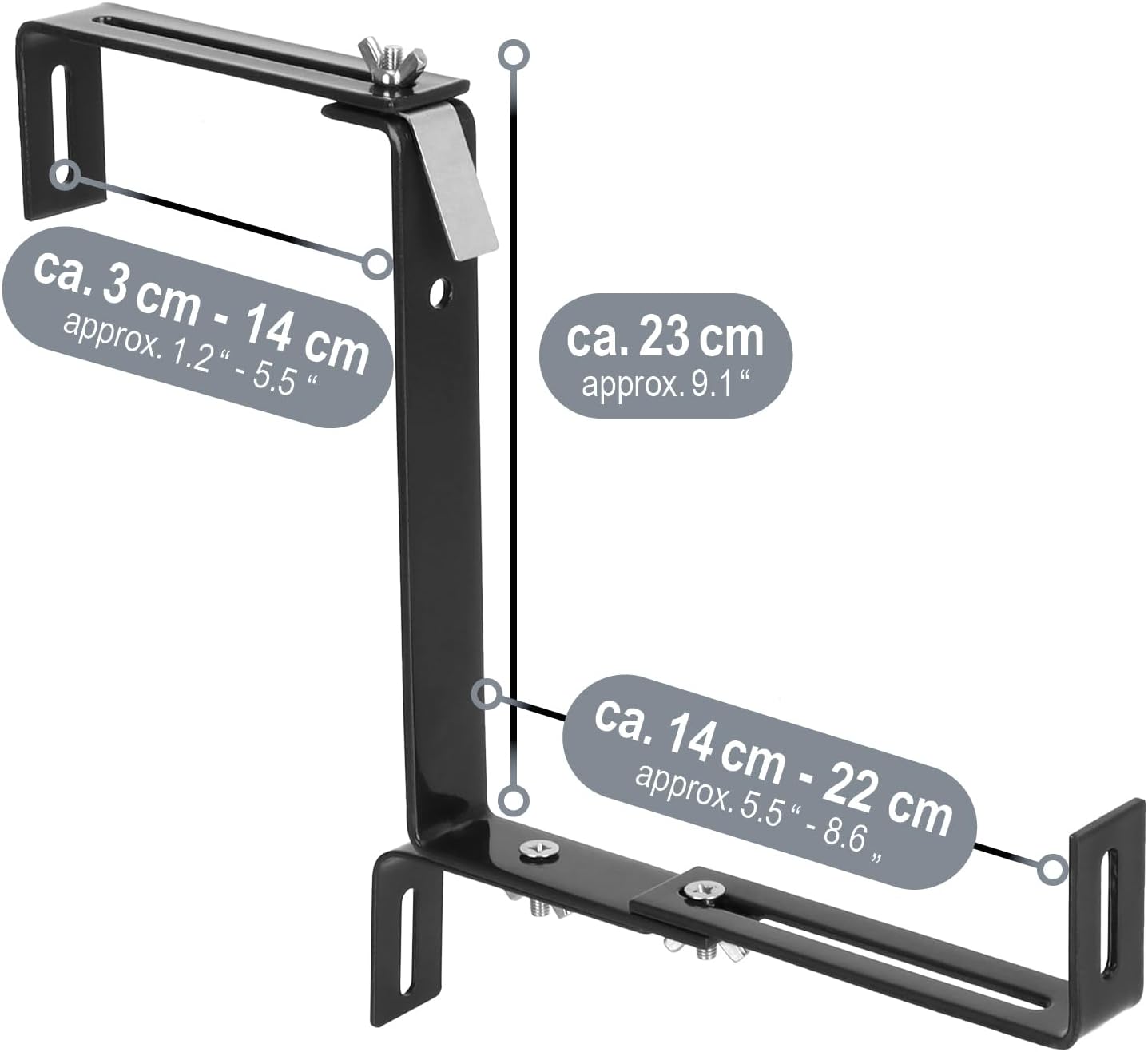 Thumbnail 5 de COM-FOUR Soporte para jardineras 2x 23 cm