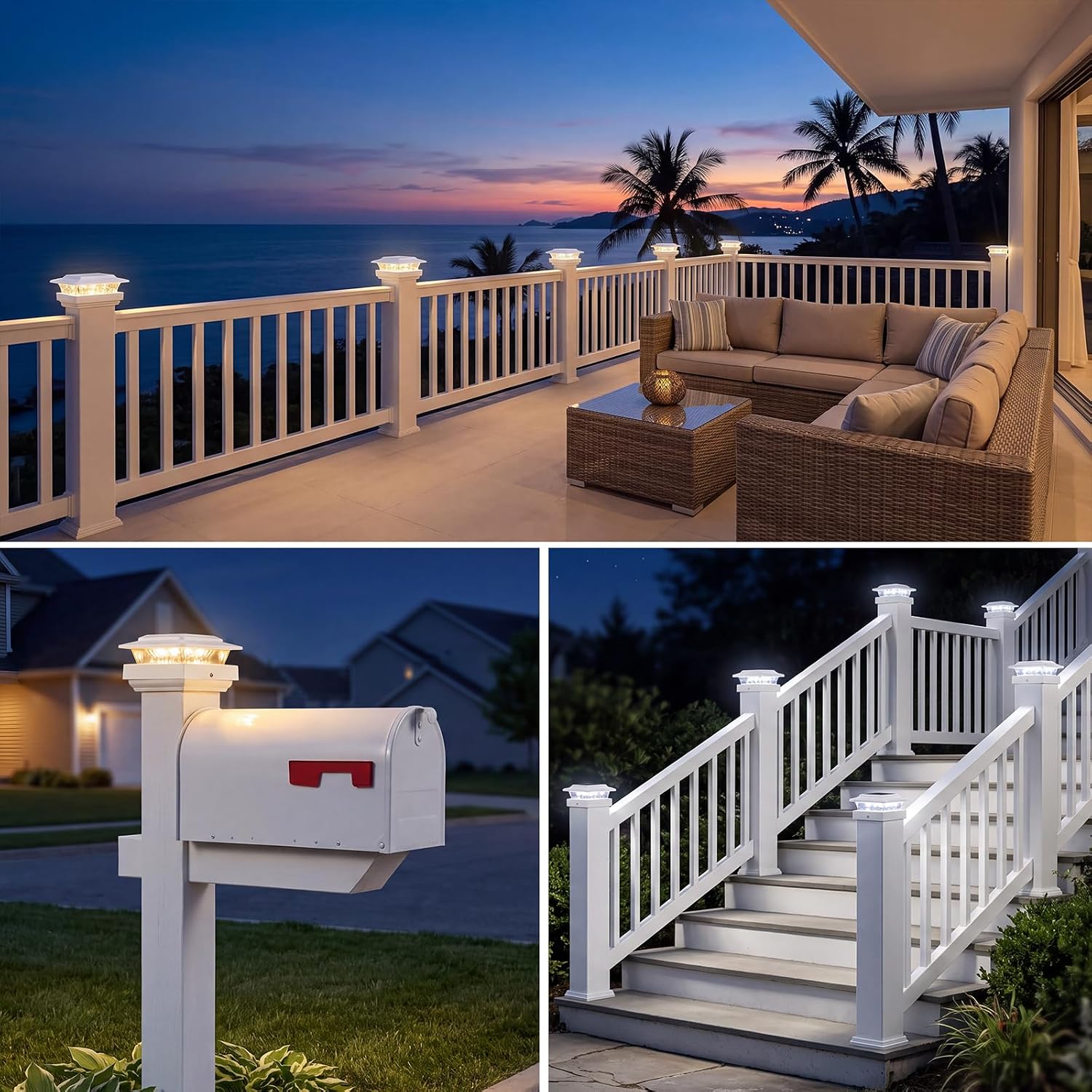 Thumbnail 6 de Kolpop Solar Post Cap Lights 4-Pack