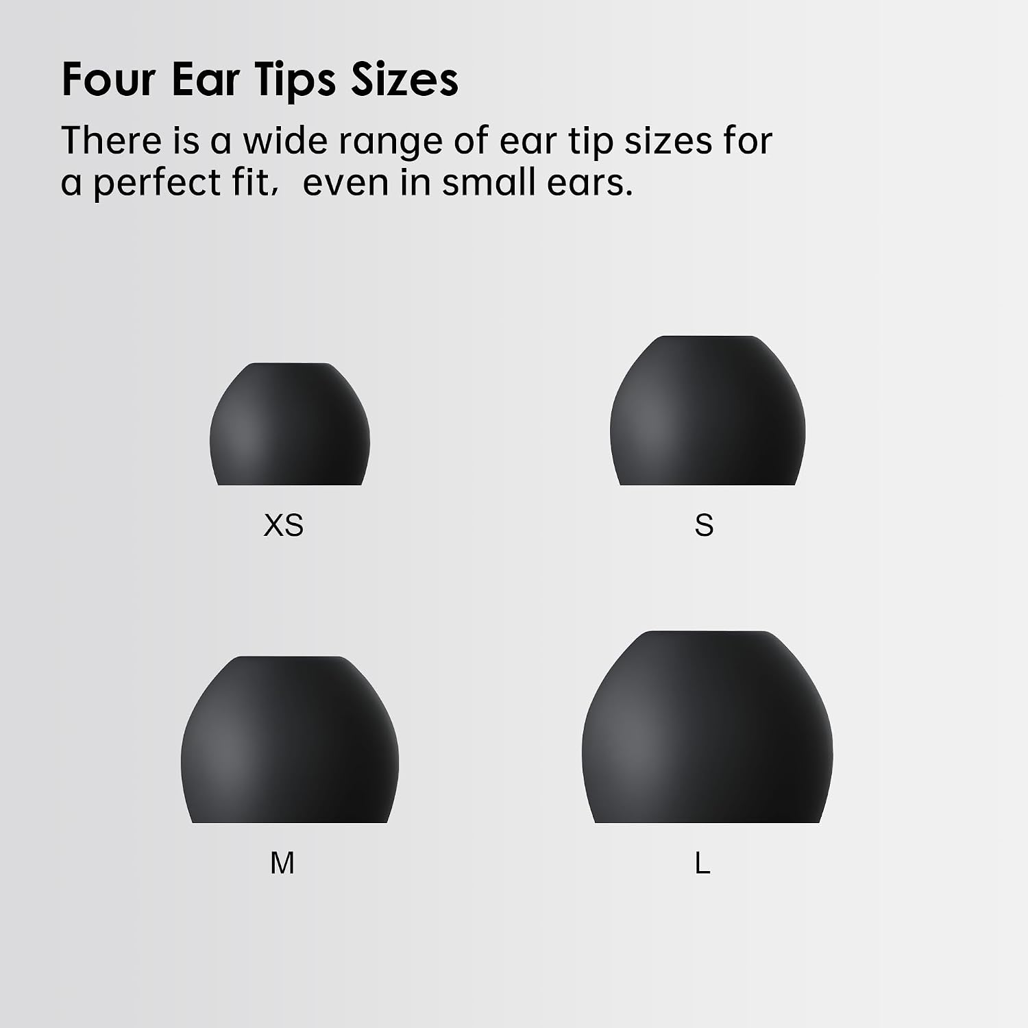 Detalle de Sokzixx Ear Plugs for Sleep with SkinFit Technology (35dB) – 4-Size Fit (XS/S/M/L) – Black