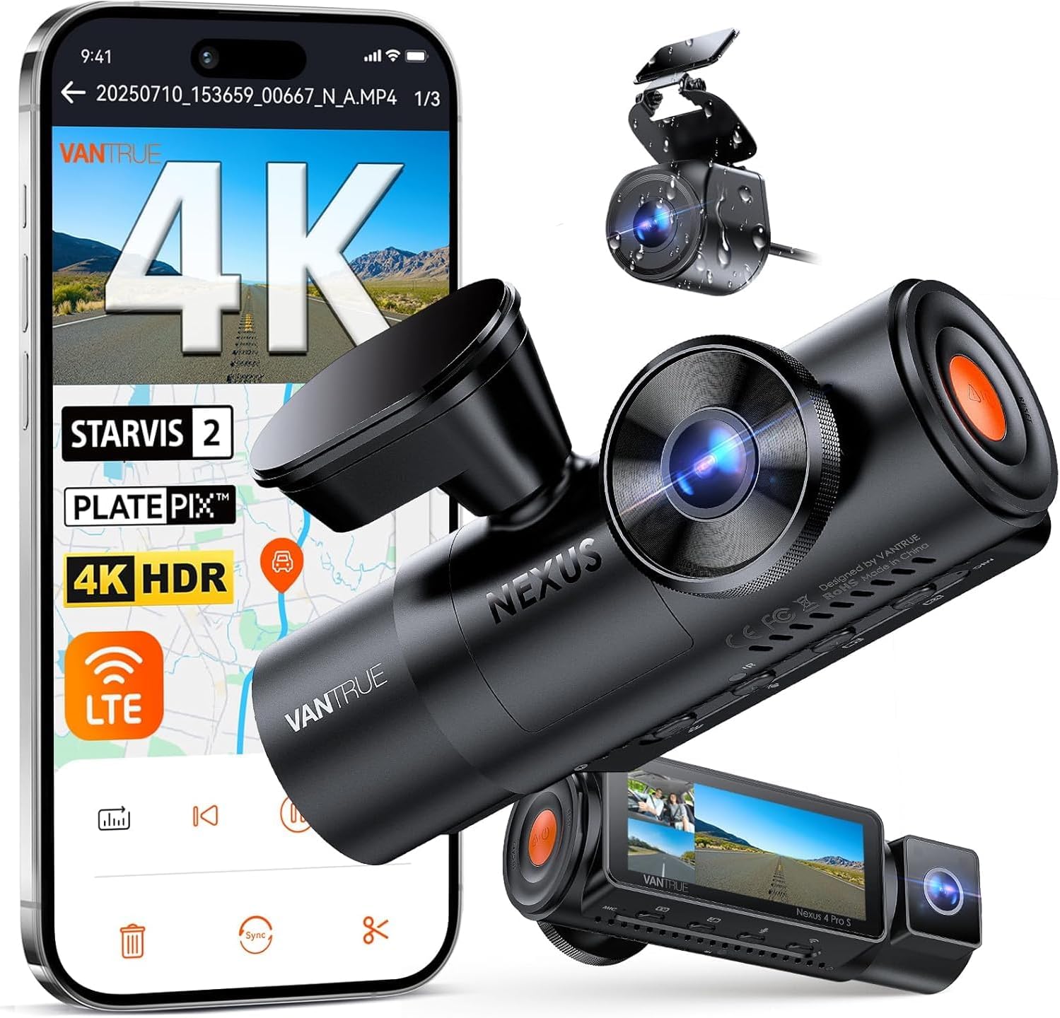 VANTRUE N4 Pro S 4K Dashcam