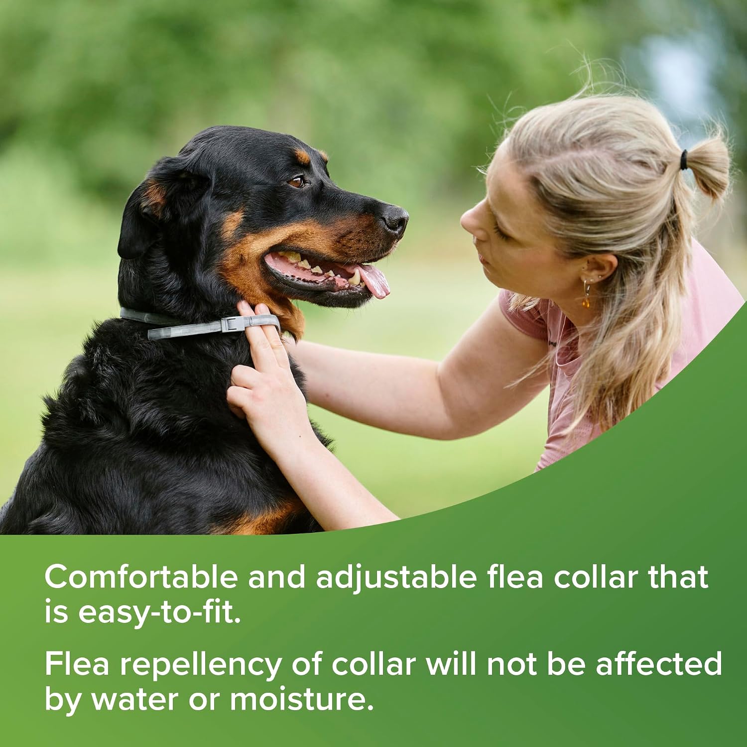 Detalle de Beaphar VETOpure Dog Flea Repellent Collar – 65cm, Plant-Based Protection for 12 Weeks