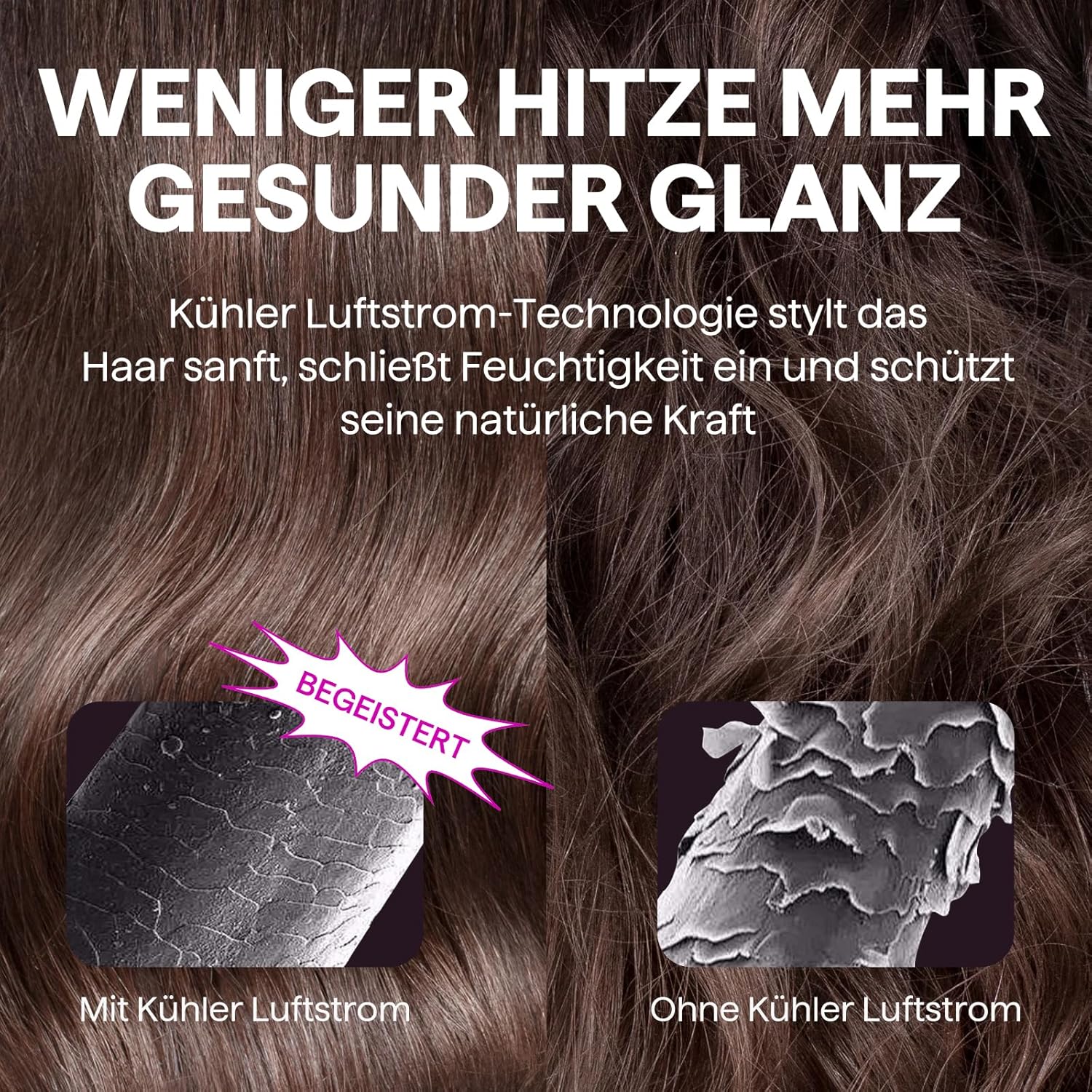 Thumbnail 6 de Wavytalk Cool Curl Pencil Lockenstab – 3-in-1 für kurzes Haar mit kühlem Luftstrom