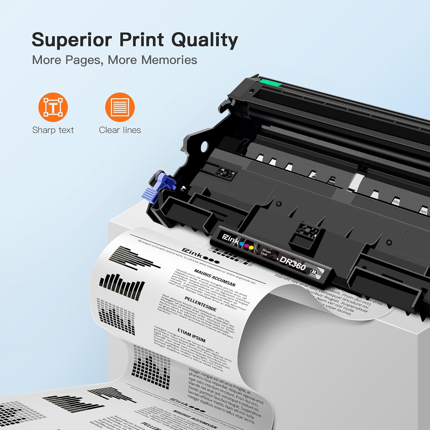 Detalle de E-Z Ink Toner and Drum Set TN360