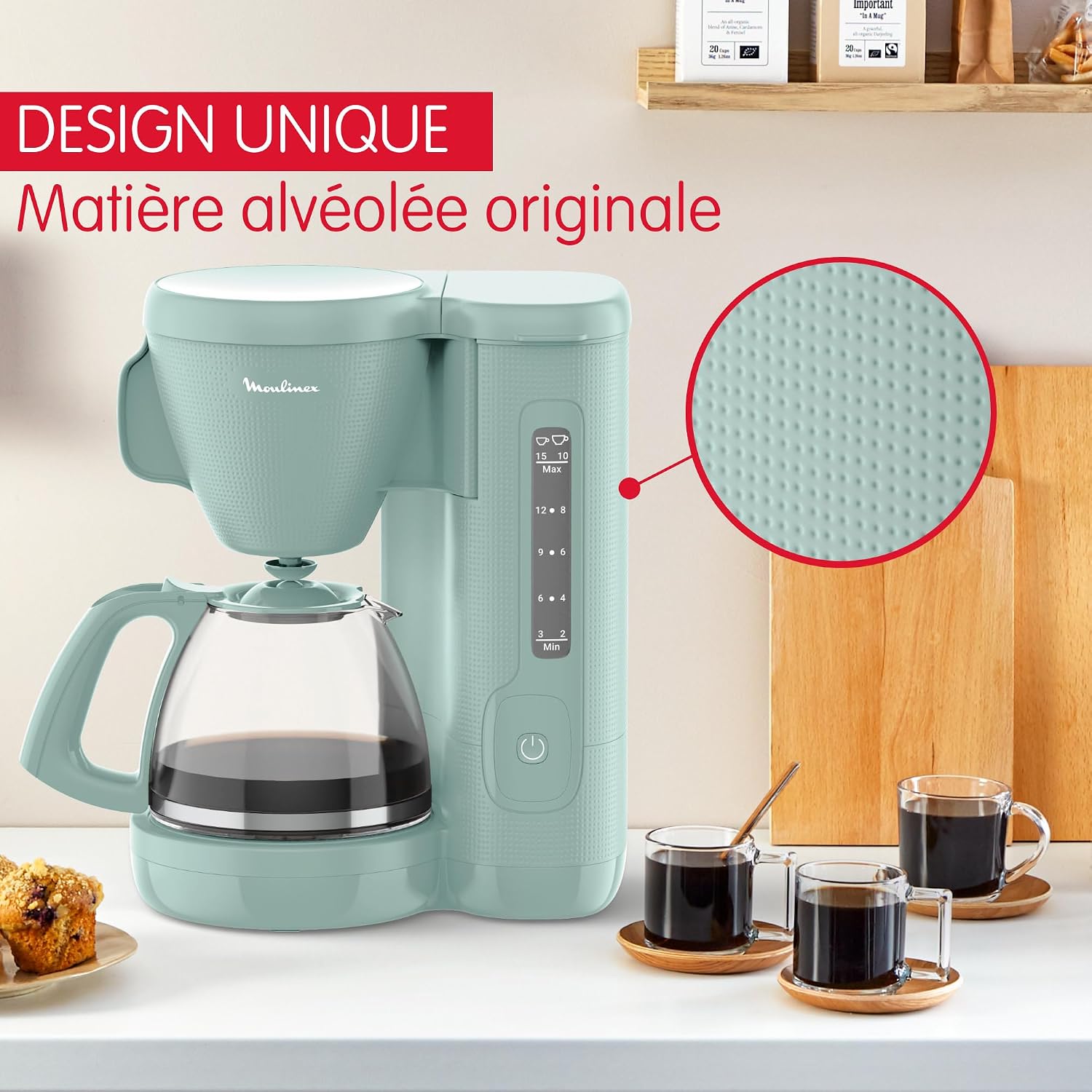 Detalle 2 de Moulinex Morning FG2M1310 Cafetière 1,25 L