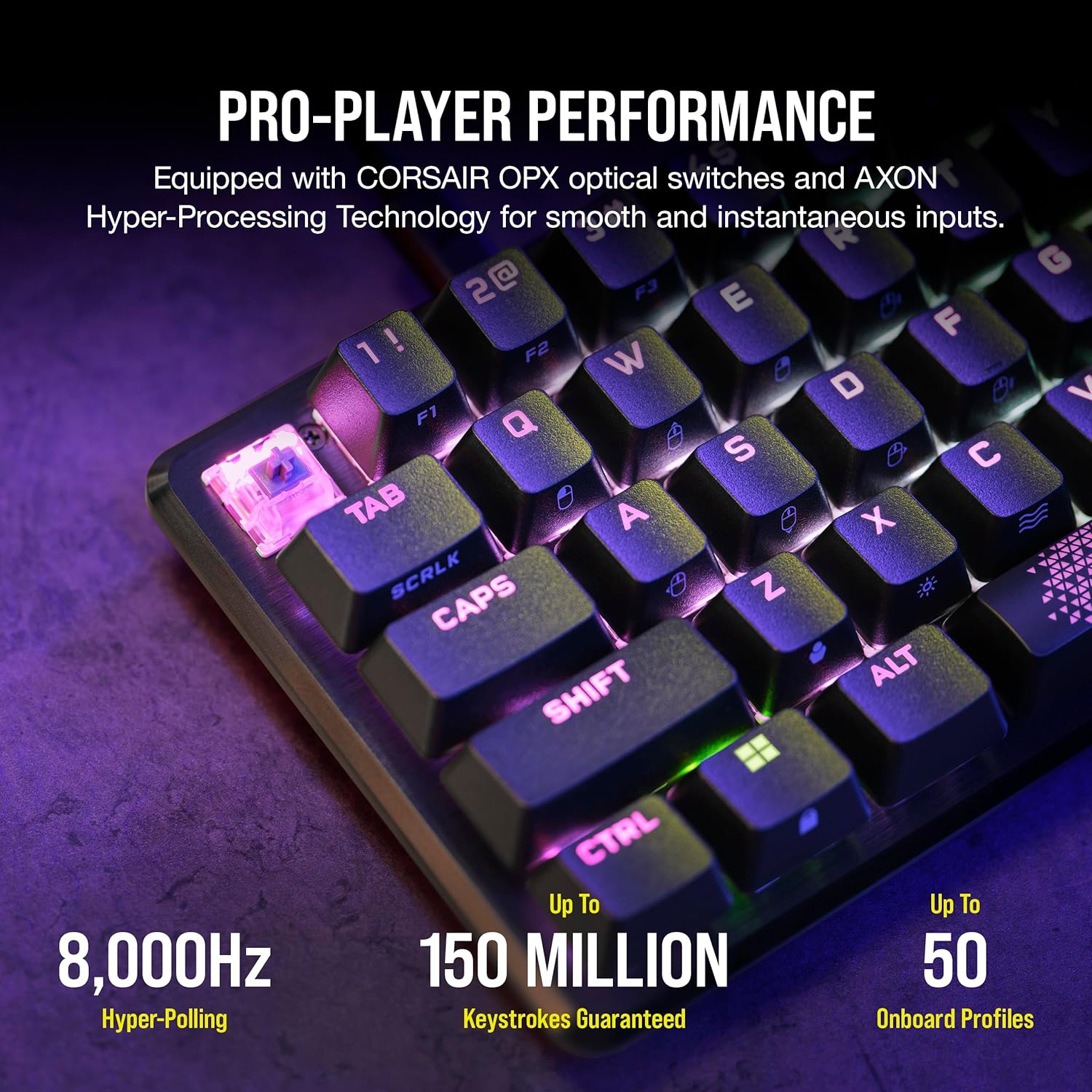 Thumbnail 3 de Corsair K65 PRO MINI RGB 65% Optical-Mechanical Keyboard (UK Layout)