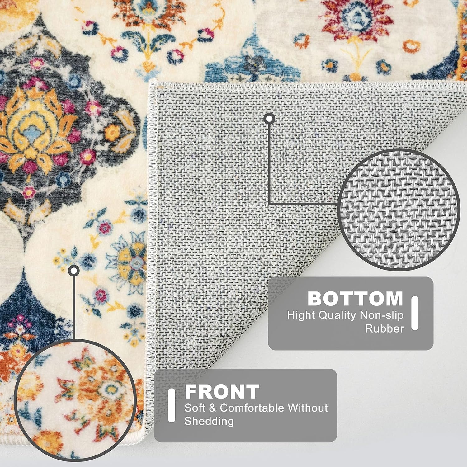 Thumbnail 4 de KILOCOCO 2x8 Moroccan Soft Runner Rug