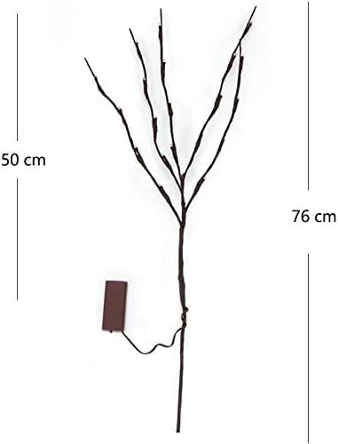 Detalle de DK177 Sliver colour 2-Pack LED Branch Lights, 30-Inch Brown Twigs