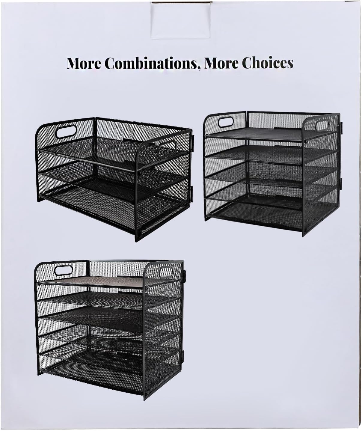 Thumbnail 3 de PLSOPPKG 3 Tier Paper Letter Tray with Handle