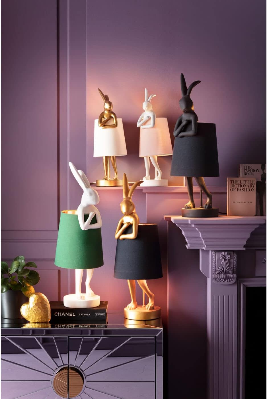 Thumbnail 1 de Kare Design Lampe de table Animal Rabbit 6 Noir mat – lampe sculpture ludique et élégante