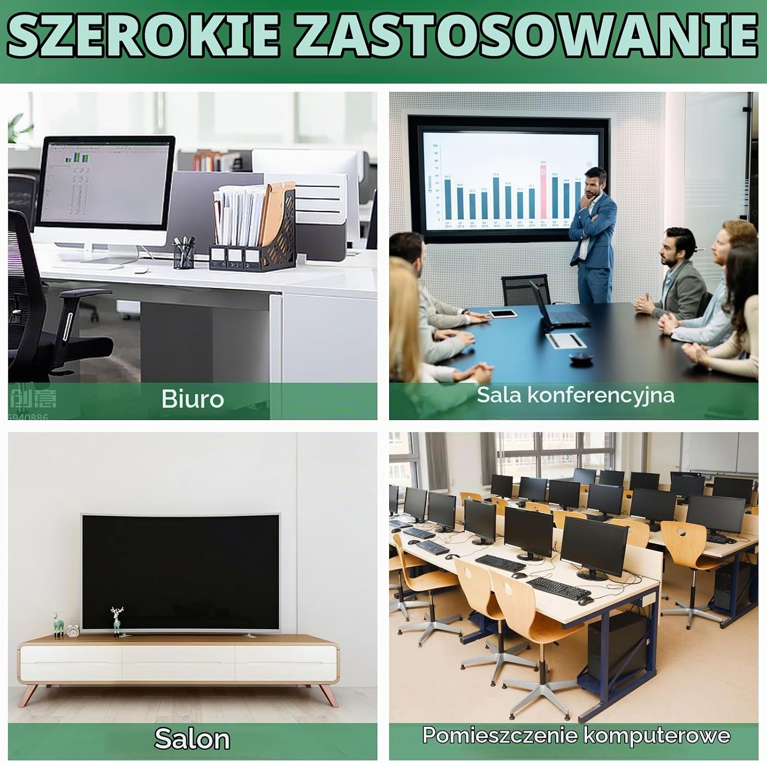 Detalle 2 de Bolatus EC14 przepusty kablowe do biurka, 60 mm, ABS, czarne, 2 szt.