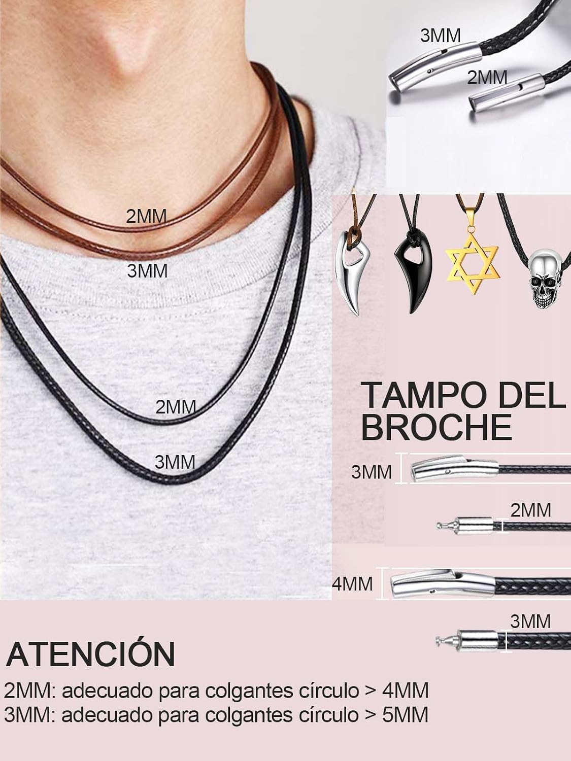 Thumbnail 6 de ChainsHouse Collar de Cuero 61 cm