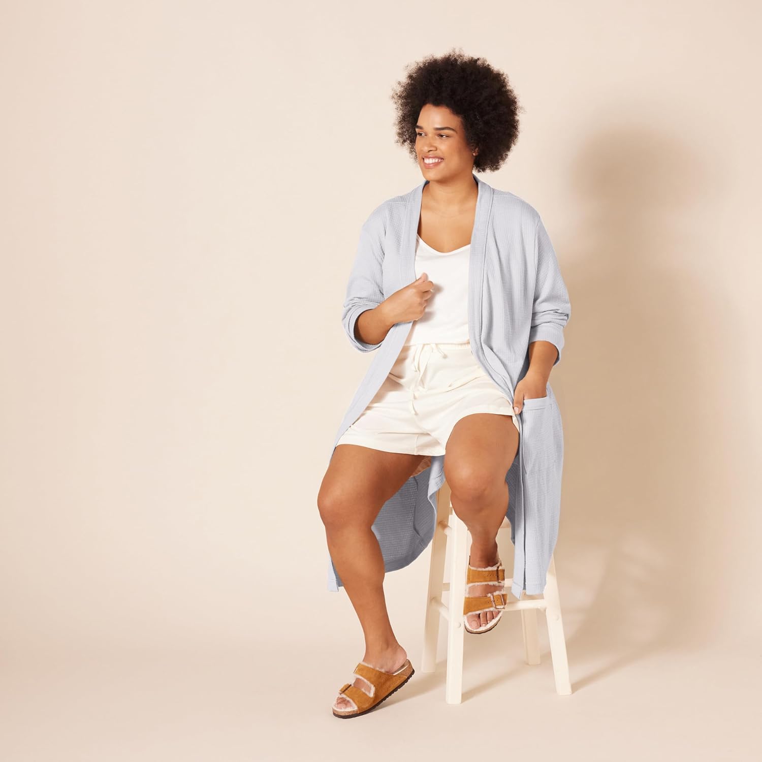 Thumbnail 6 de Amazon Essentials Women's Lightweight Waffle Mid-Length Dressing Gown (Plus Size Available)
