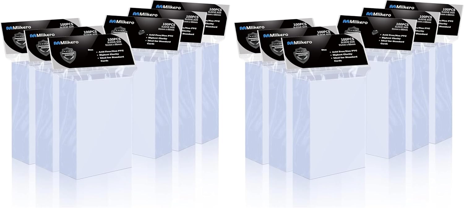 Thumbnail 6 de Mlikero 1000 Sleeves Carte Souple – Protège-cartes 66 × 91 mm, polypropylène sans PVC