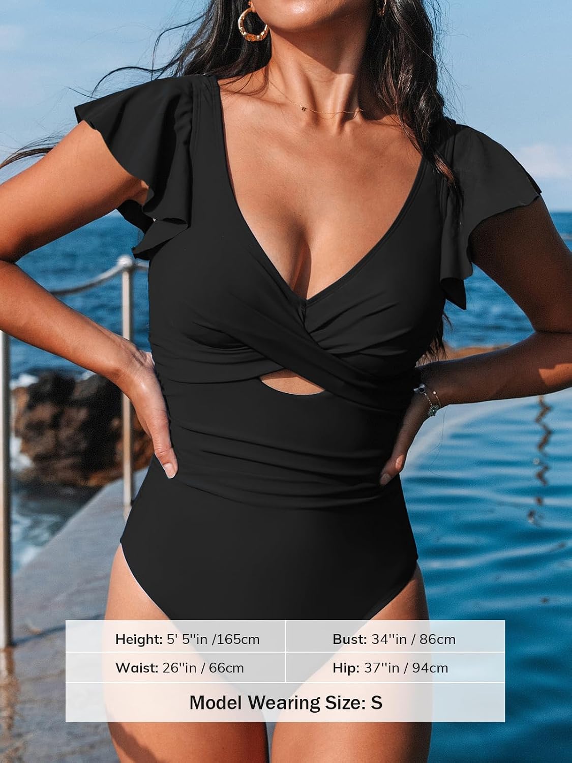 Thumbnail 4 de CUPSHE Maillot ventre contrôle col en V