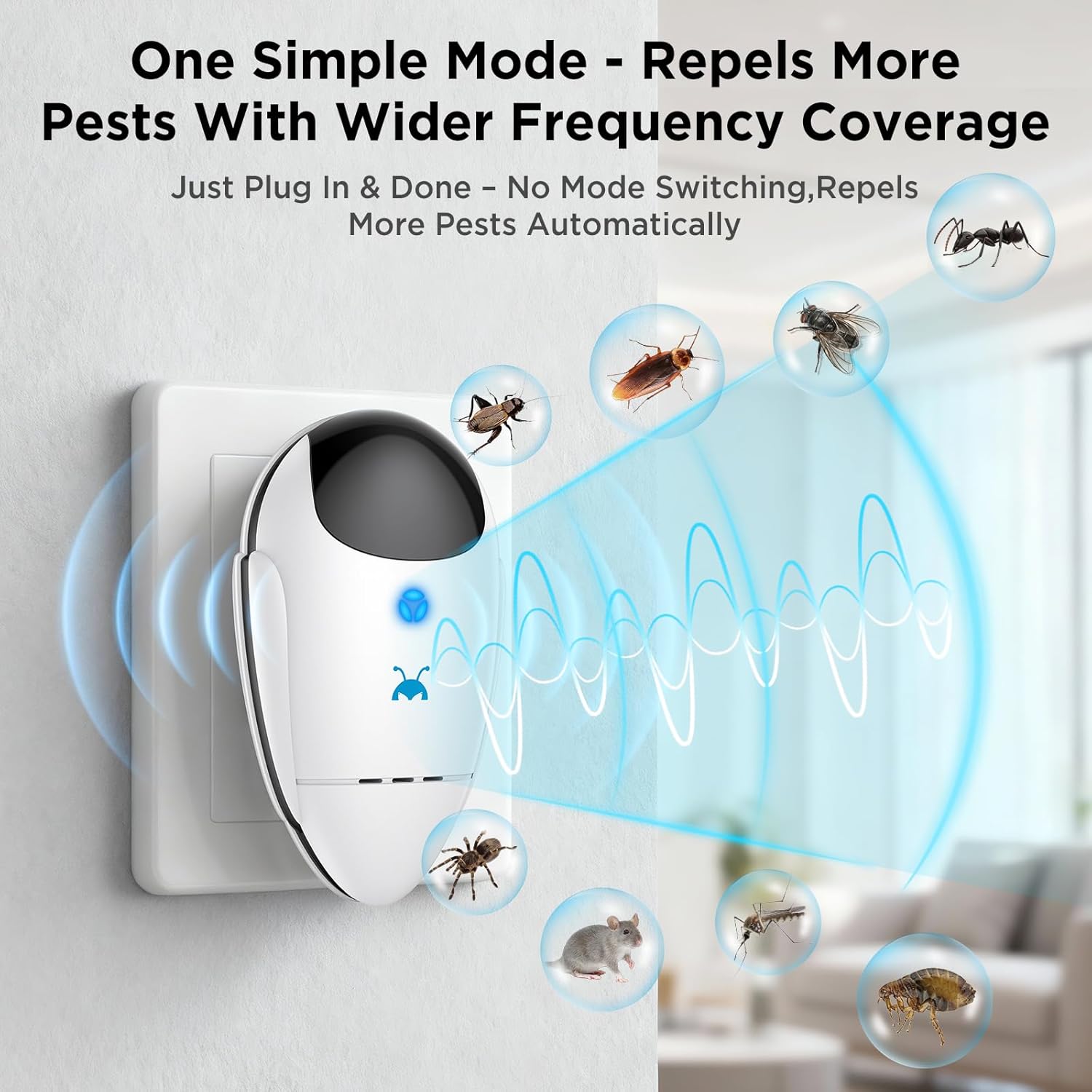Thumbnail 3 de Neatmaster 2026 Upgraded Ultrasonic Pest Repeller (4 Pack) – Effective Indoor Rodent & Insect Control, Chemical-Free