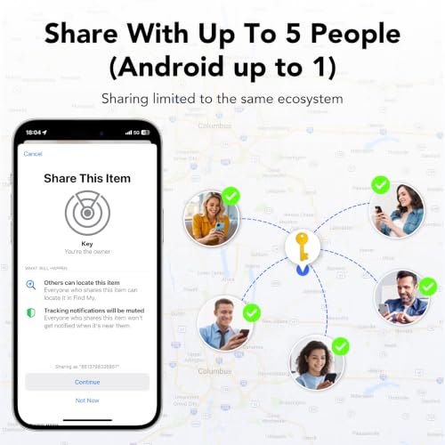Thumbnail 6 de Smart Tag 4 Pezzi per Android e iOS di coioc – Tracker Bluetooth con suono 120 dB, IP67, senza abbonamento
