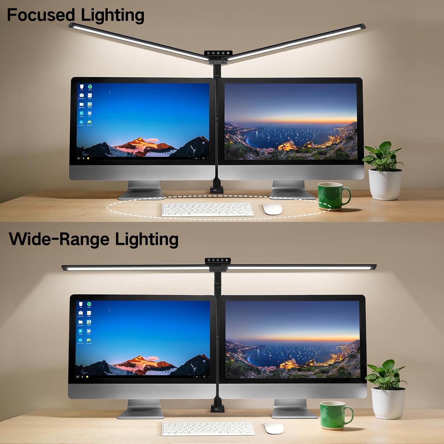 Detalle de OUTON LED desk lamp with clamp 24W