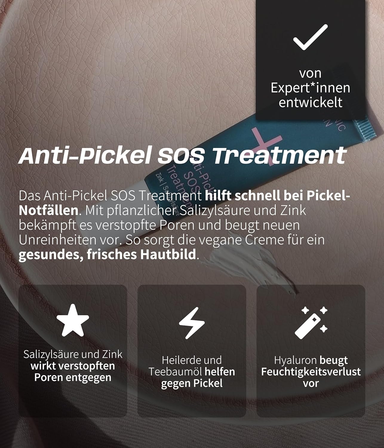 Thumbnail 1 de i+m Anti-Pickel Creme mit Zink & Salizylsäure (15 ml) – Vegan gegen Pickel im Gesicht & Körper