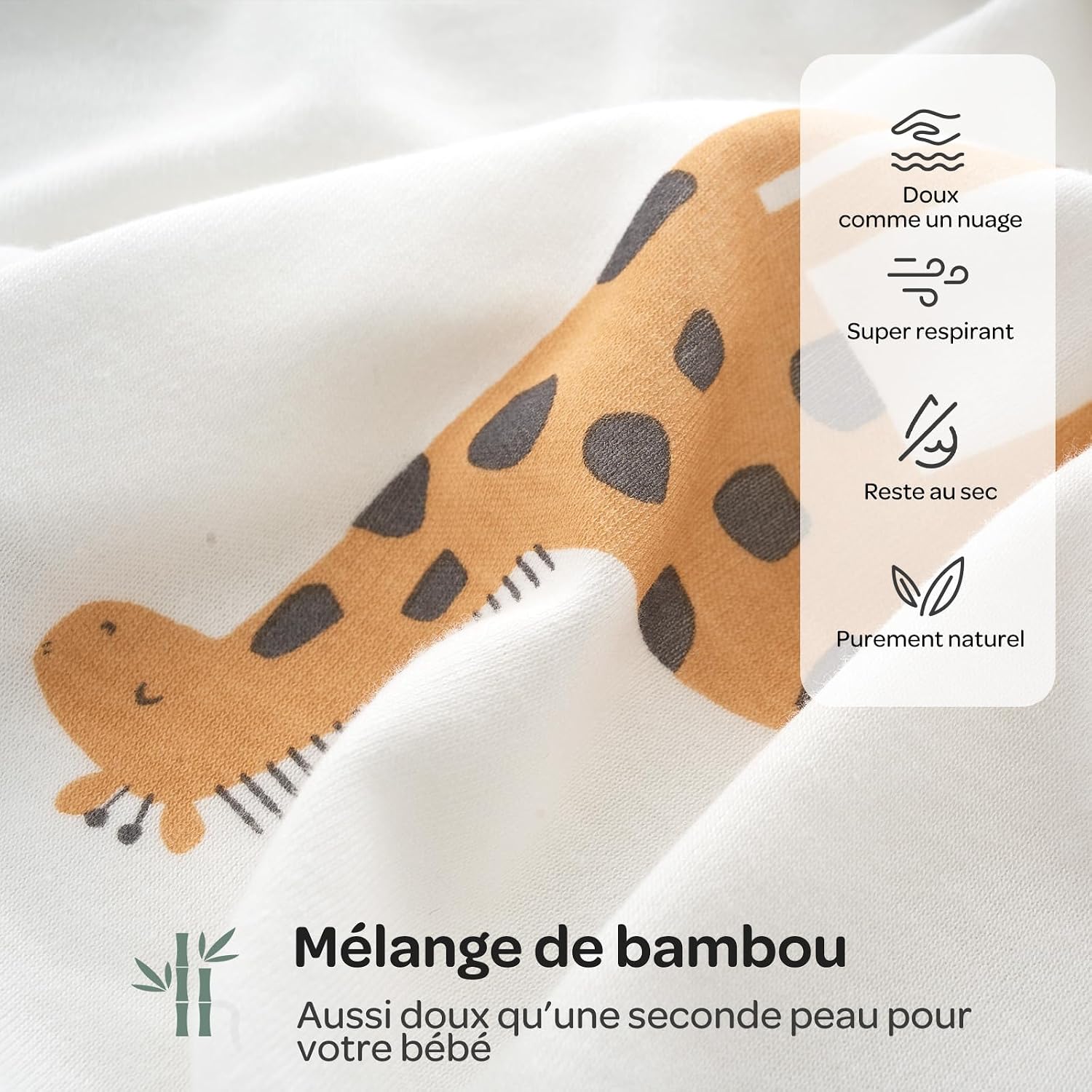 Thumbnail 4 de Momcozy Lot de 2 gigoteuses d’emmaillotage 0–3 mois : fermeture silencieuse et confort sécurisant